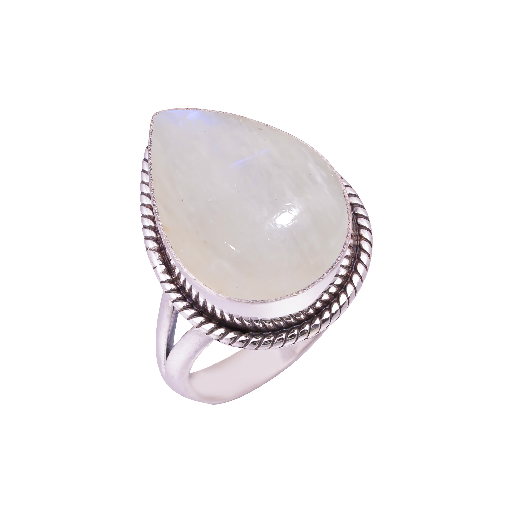 Moonstone - Sri Lanka Gemstone 925 Sterling Silver Ring