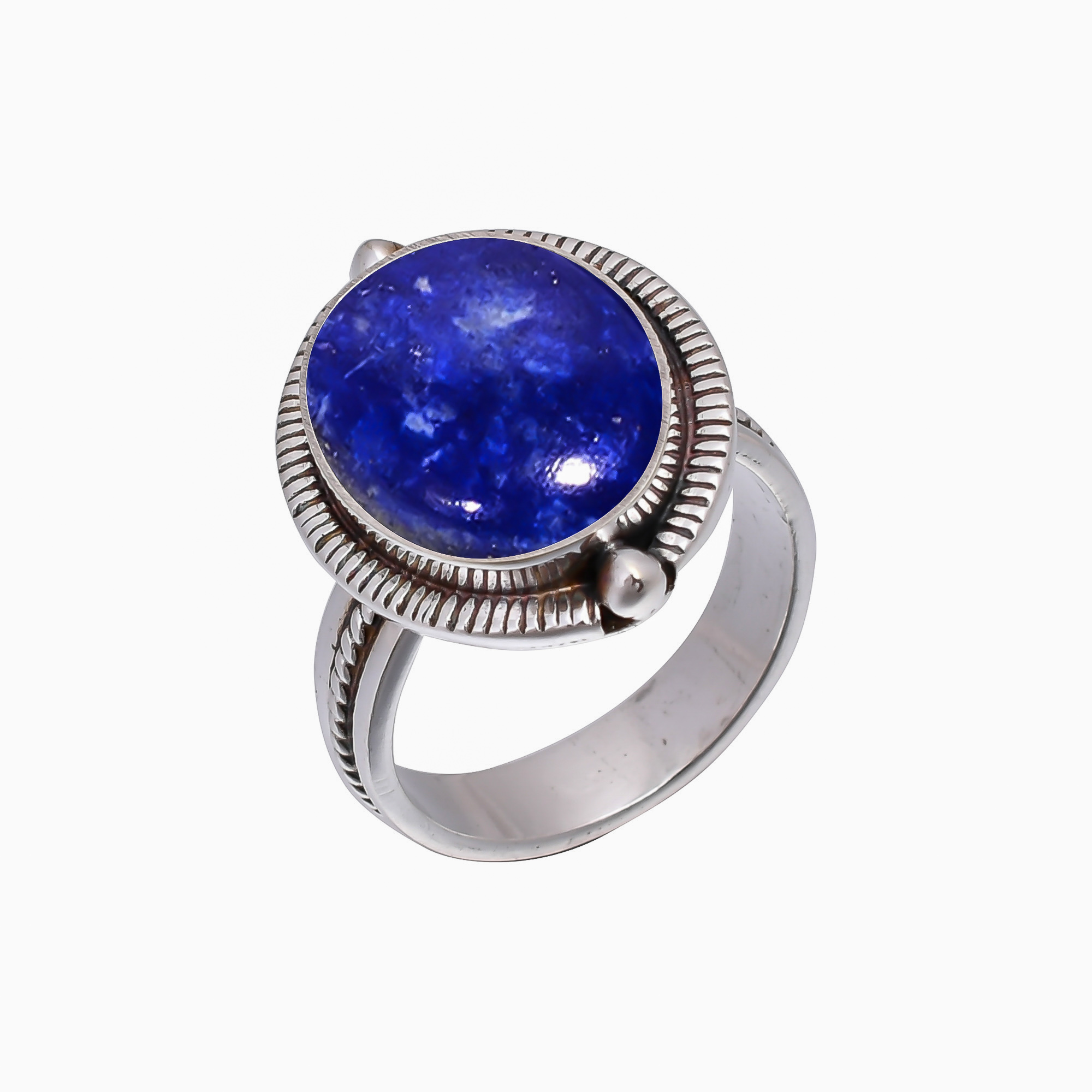 Natural Lapis Lazuli - Afghanistan 925 Sterling Silver Ring