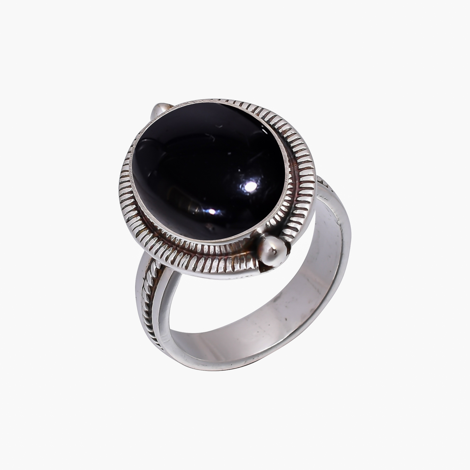Black Onyx - Brazil 925 Sterling Silver Ring