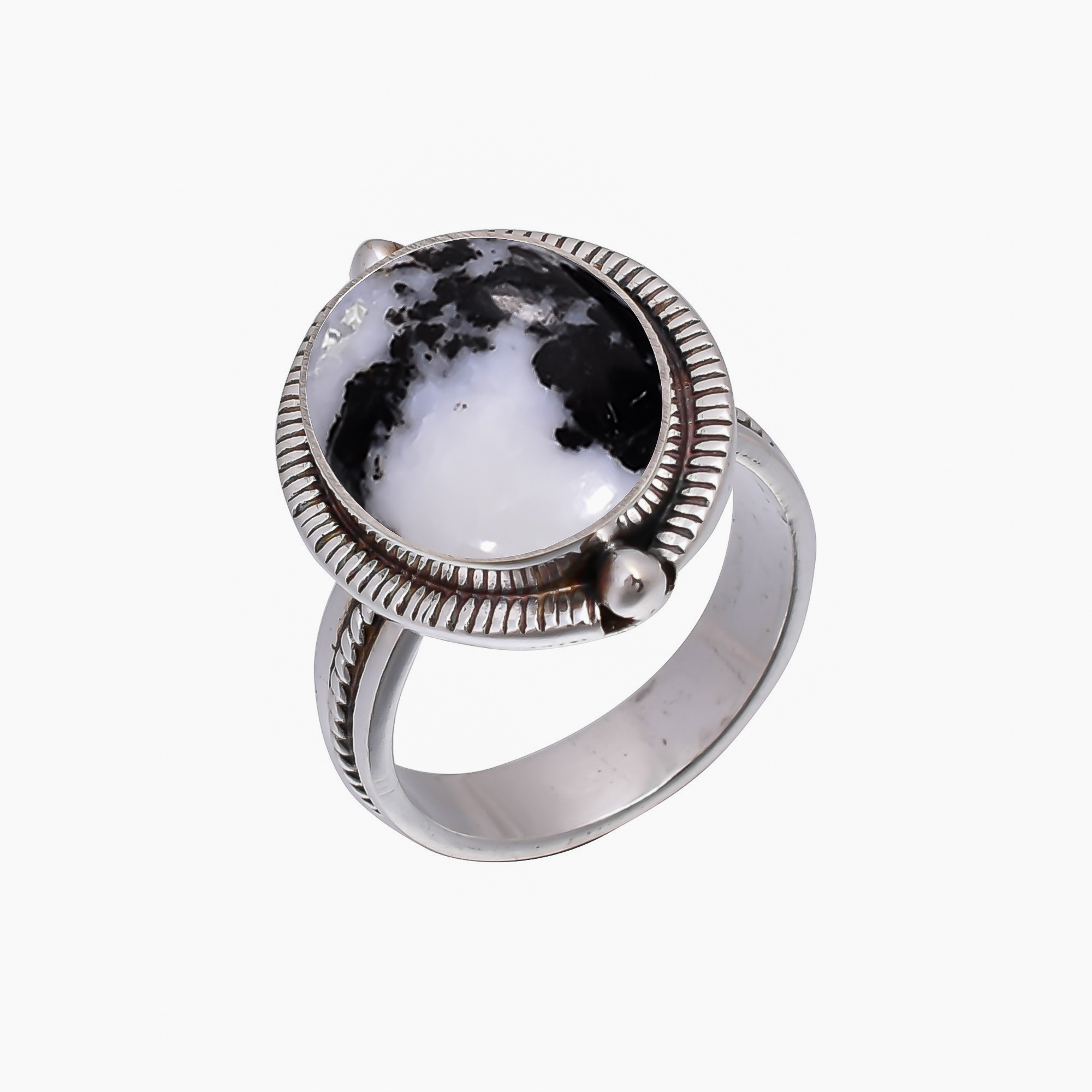 White Buffalo Turquoise - Nevada 925 Sterling Silver Ring