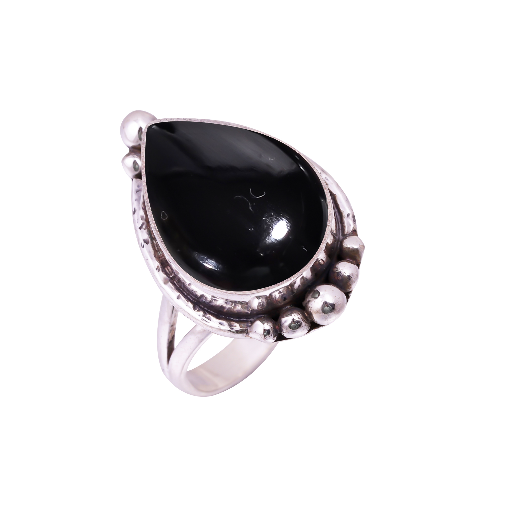 Black Onyx - Brazil Gemstone 925 Sterling Silver Ring