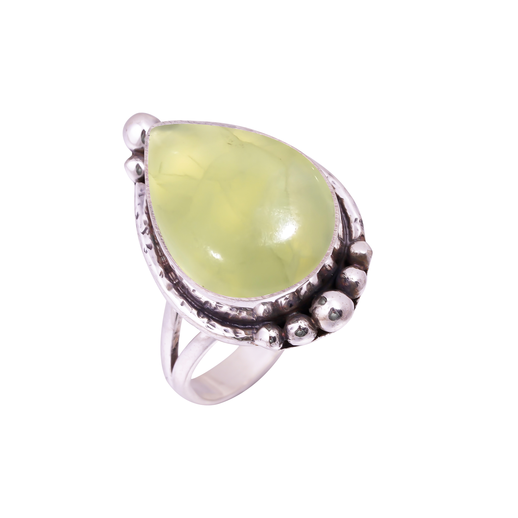 Prehnite - South Africa Gemstone 925 Sterling Silver Ring