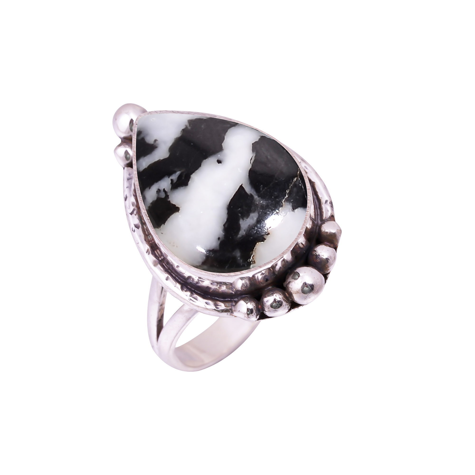 White Buffalo Turquoise - Nevada Gemstone 925 Sterling Silver Ring