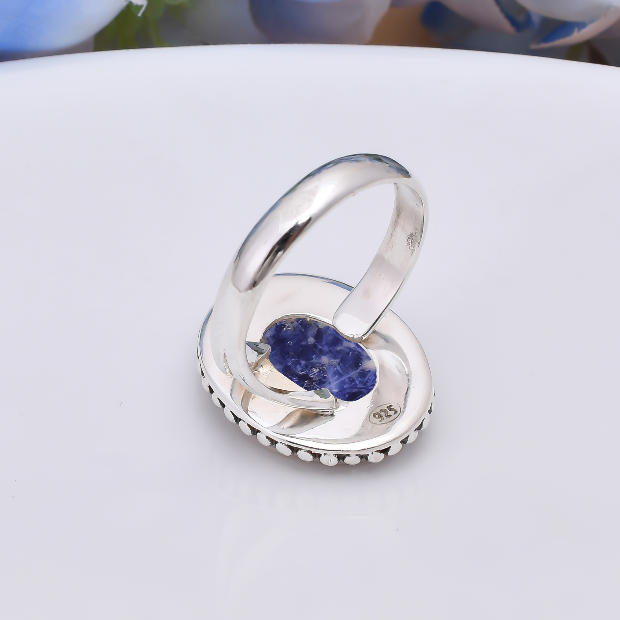 Sodalite - Minas Gerais 925 Sterling Silver Ring