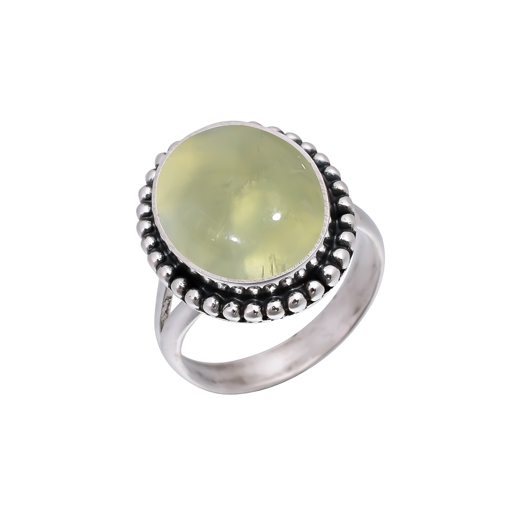 Prehnite - South Africa 925 Sterling Silver Ring