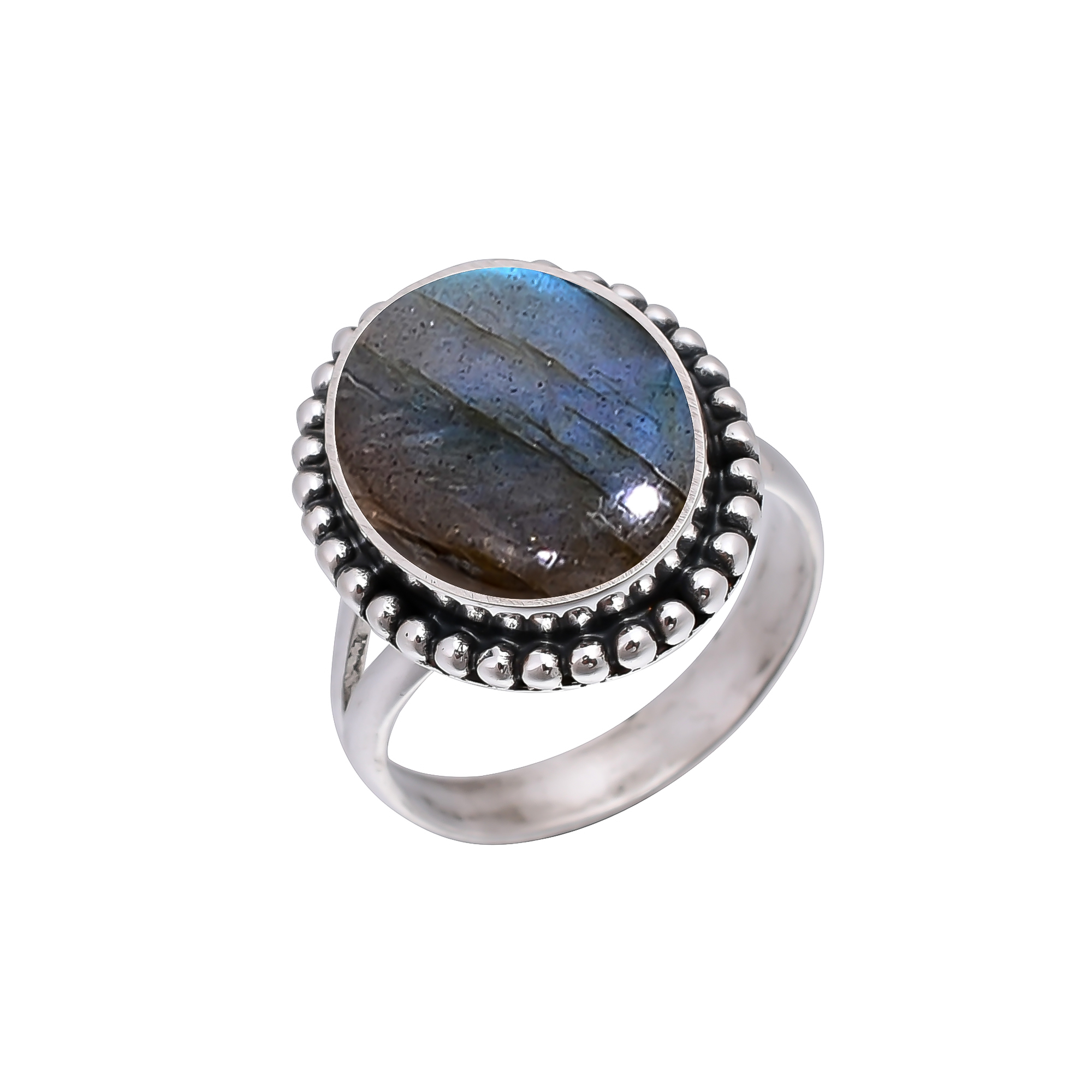Labradorite - Madagascar 925 Sterling Silver Ring