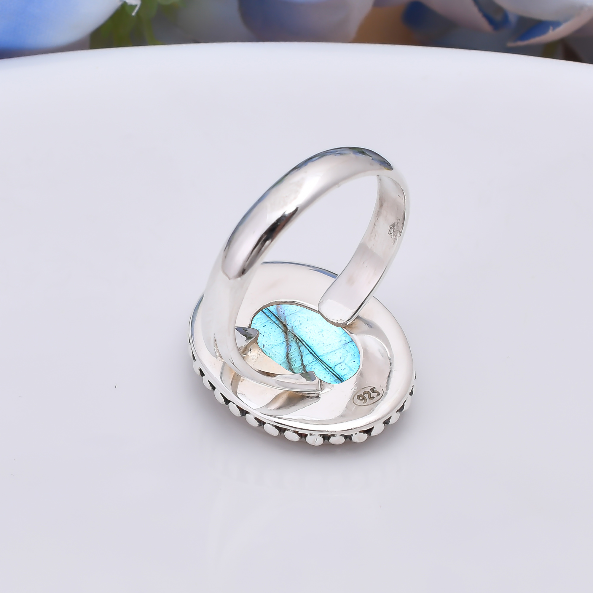 Labradorite - Madagascar 925 Sterling Silver Ring