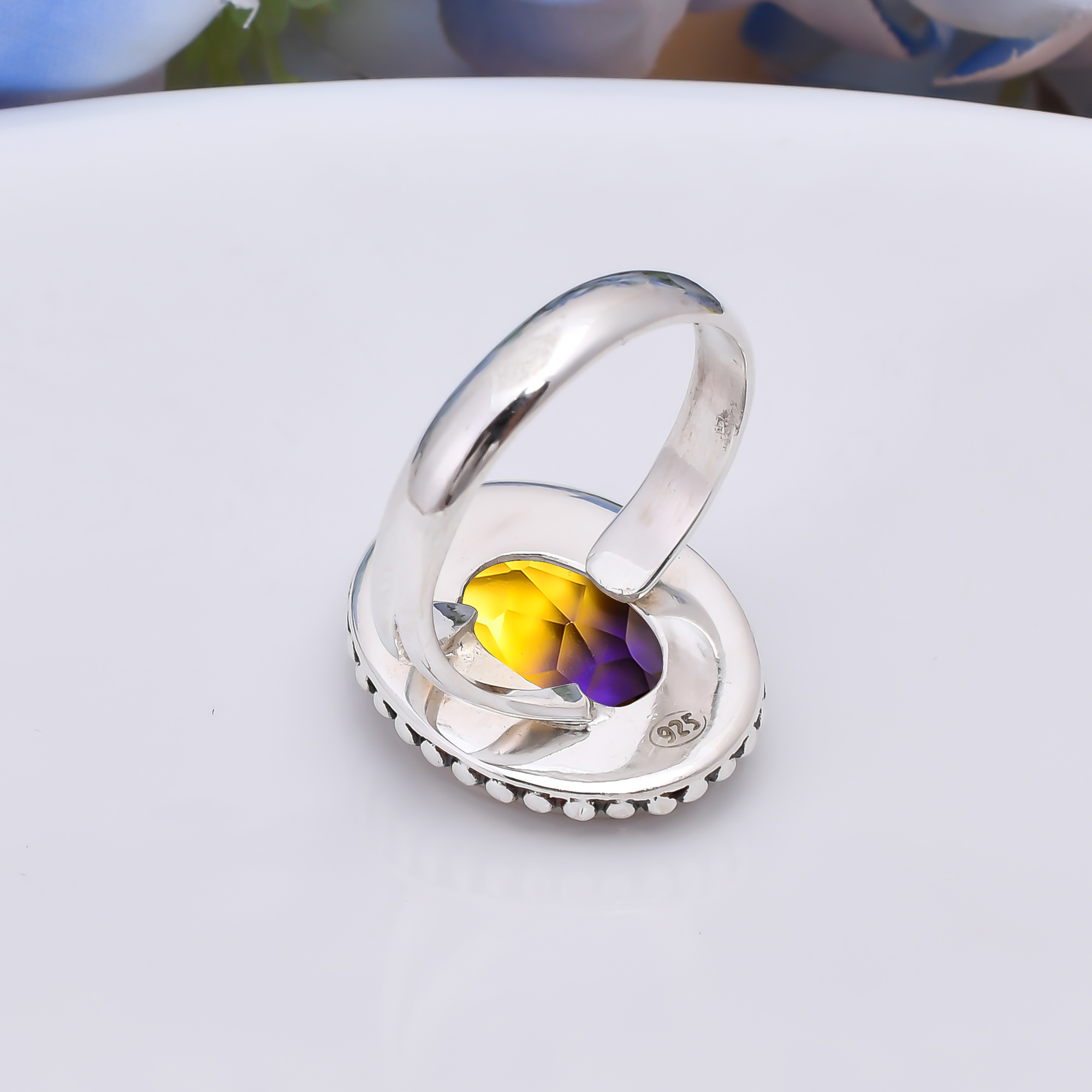 Ametrine - Simulated 925 Sterling Silver Ring