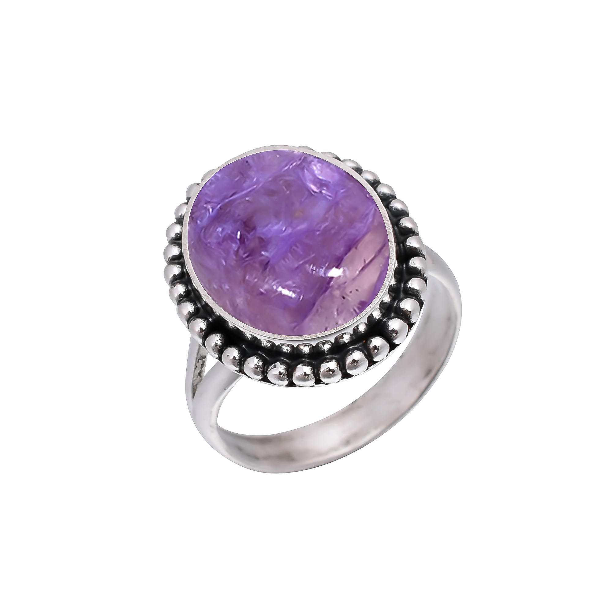 Purple Charoite - Siberia 925 Sterling Silver Ring