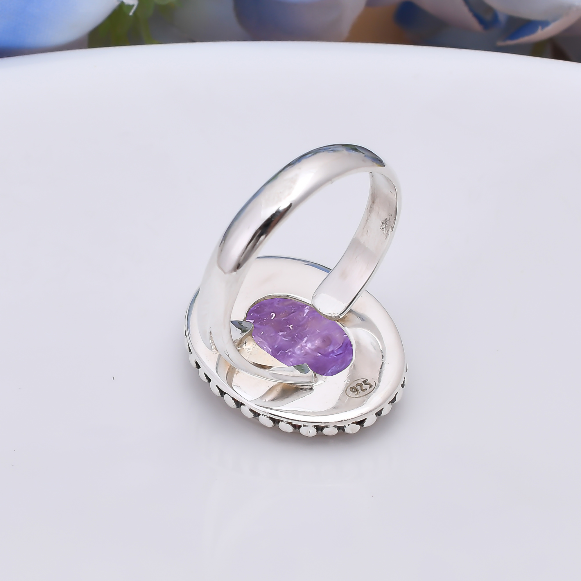 Purple Charoite - Siberia 925 Sterling Silver Ring