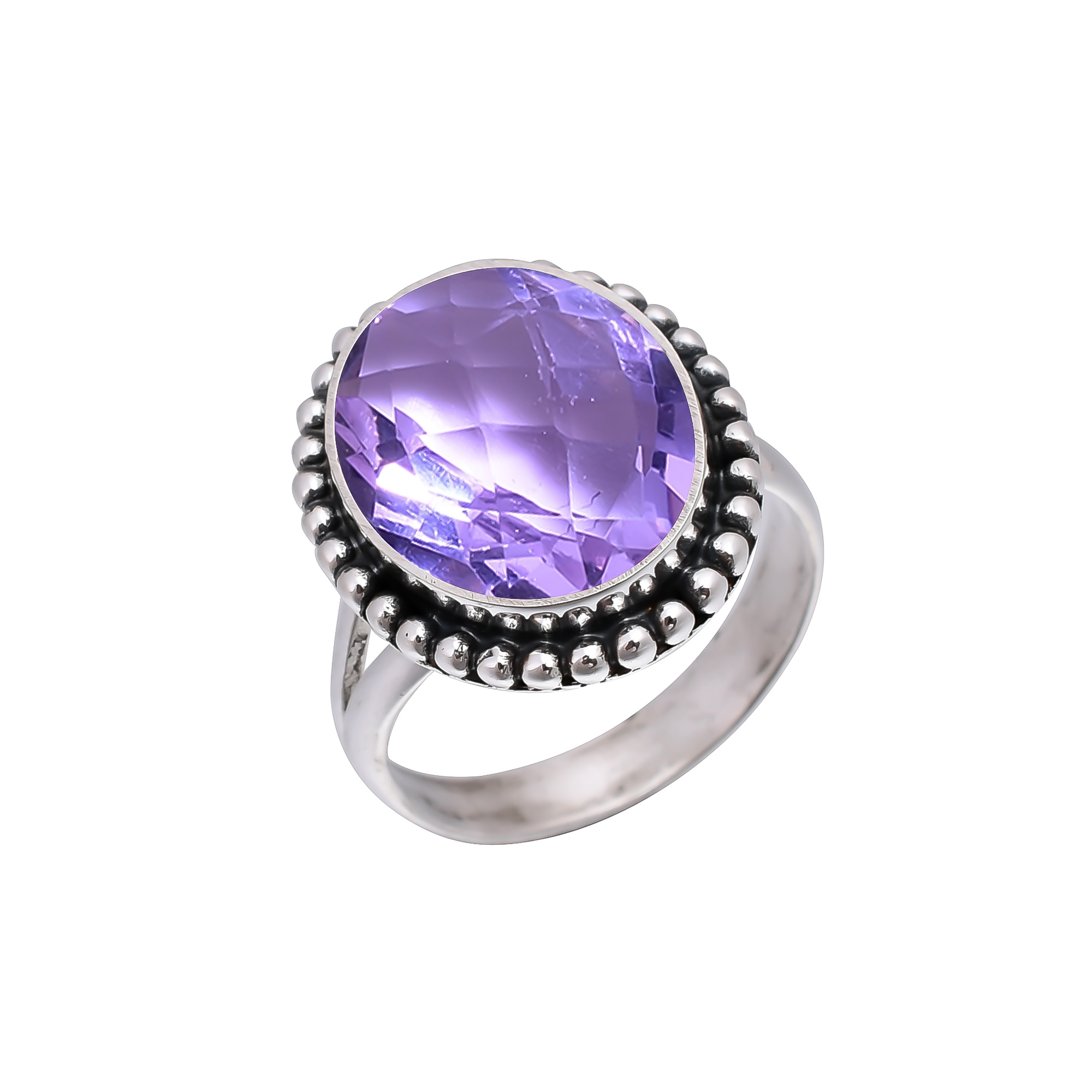 Colour Changing Alexandrite - Simulated 925 Sterling Silver Ring