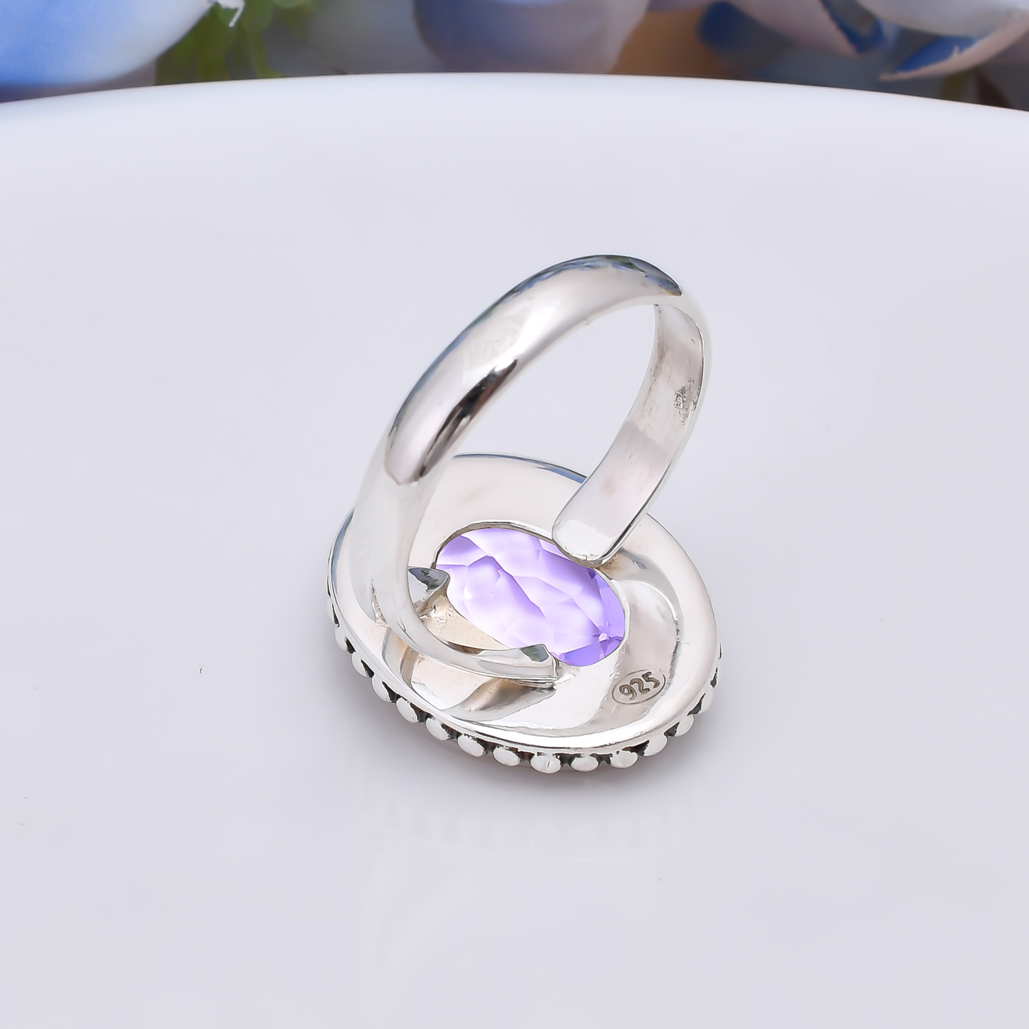 Colour Changing Alexandrite - Simulated 925 Sterling Silver Ring