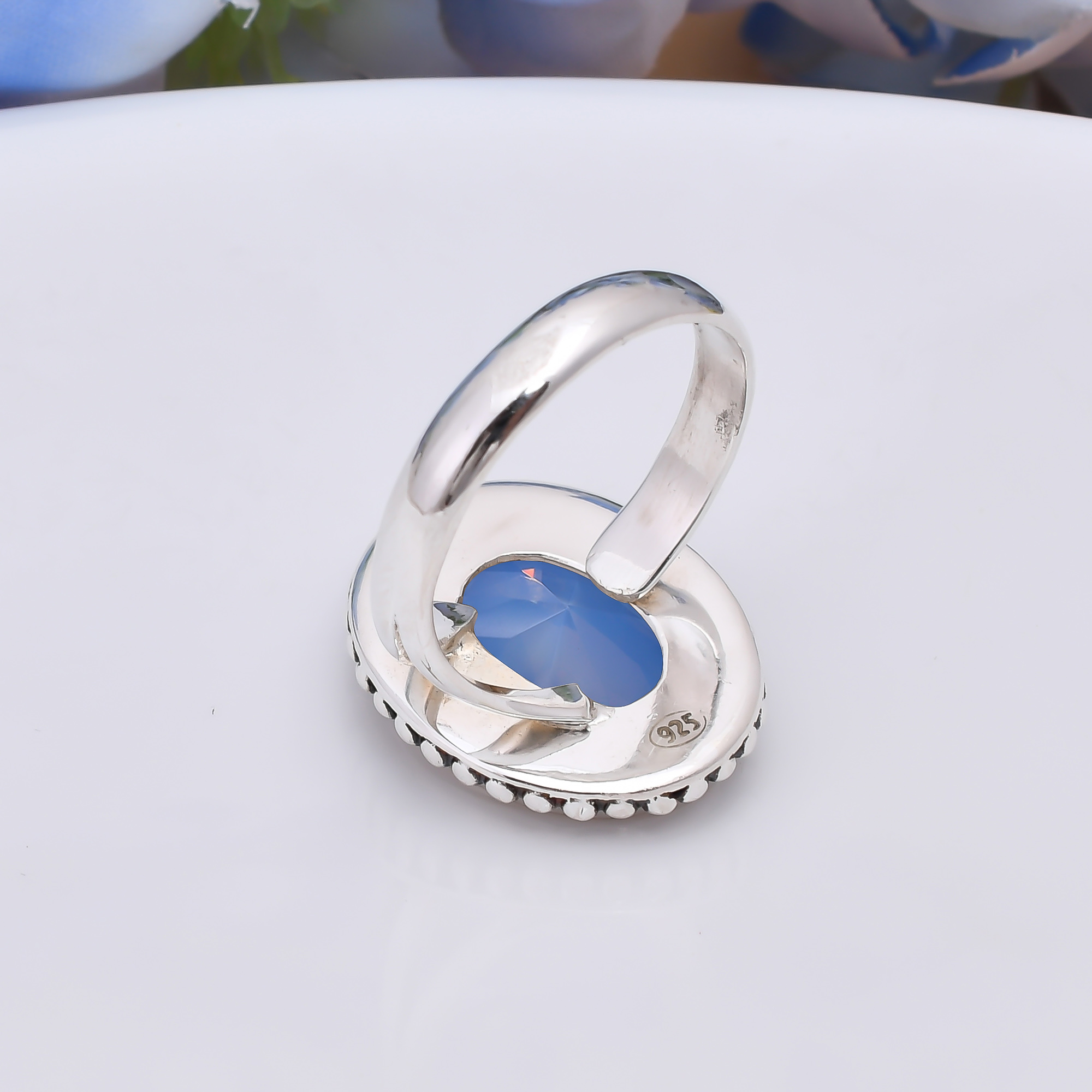 Milky Opal - Simulated 925 Sterling Silver Ring