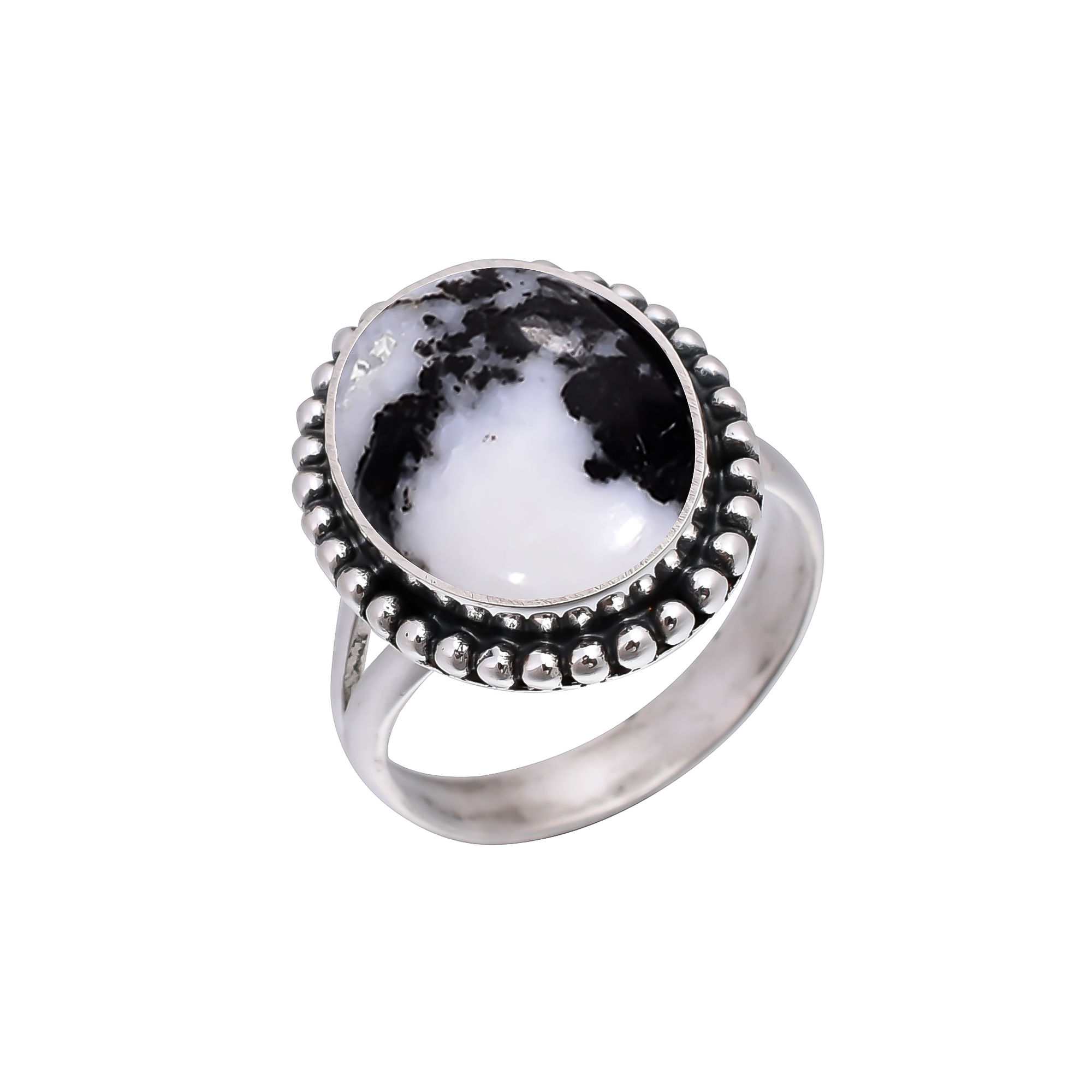 White Buffalo Turquoise - Nevada 925 Sterling Silver Ring