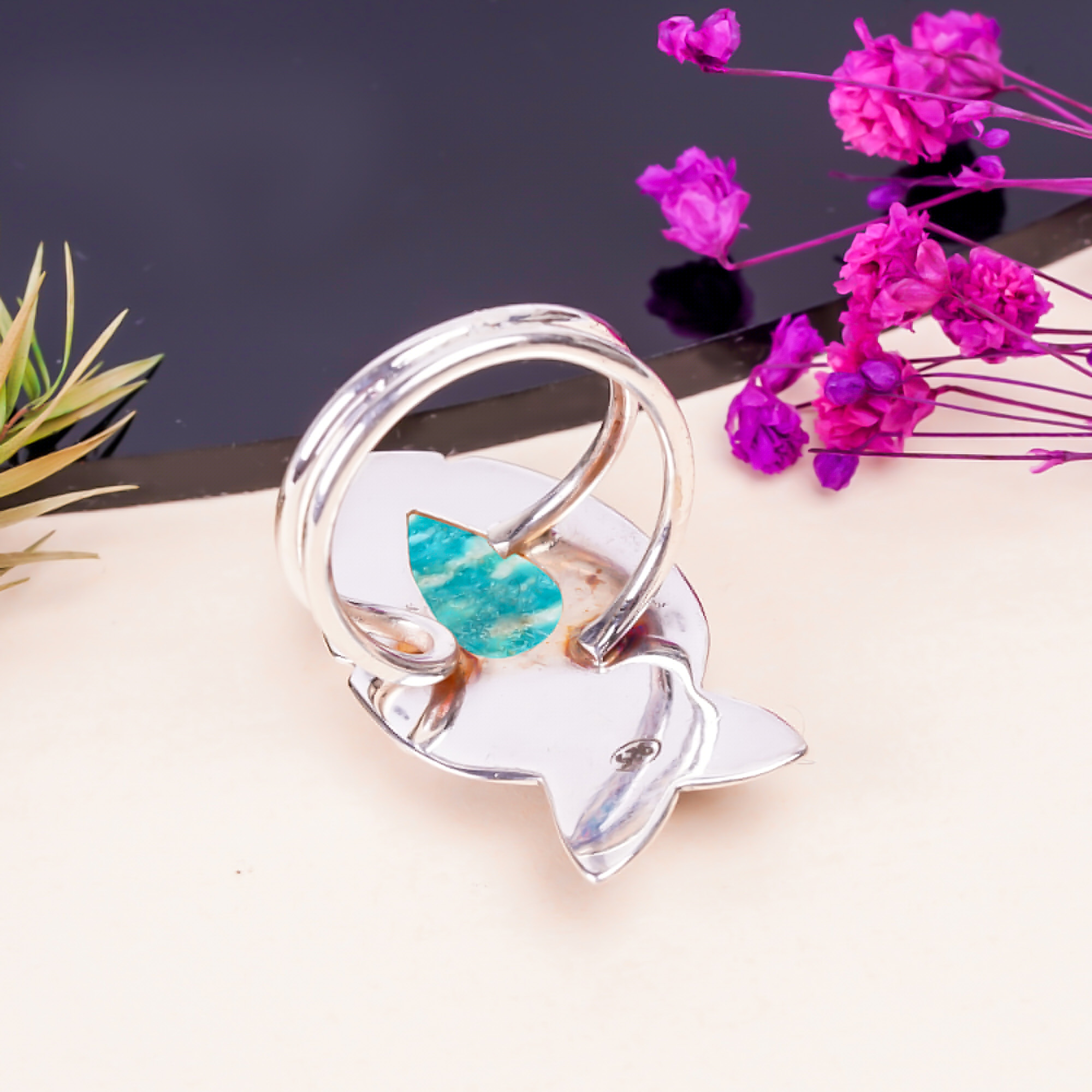 Amazonite - Colorado Mines Gemstone 925 Sterling Silver Ring