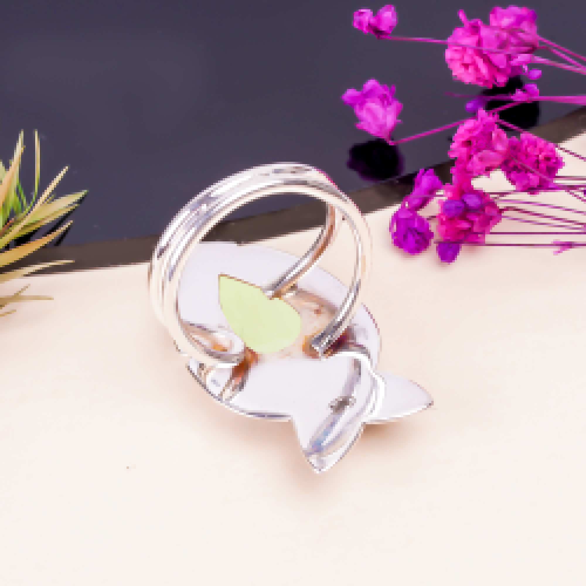 Lemon Chrysoprase - Australia Gemstone 925 Sterling Silver Ring