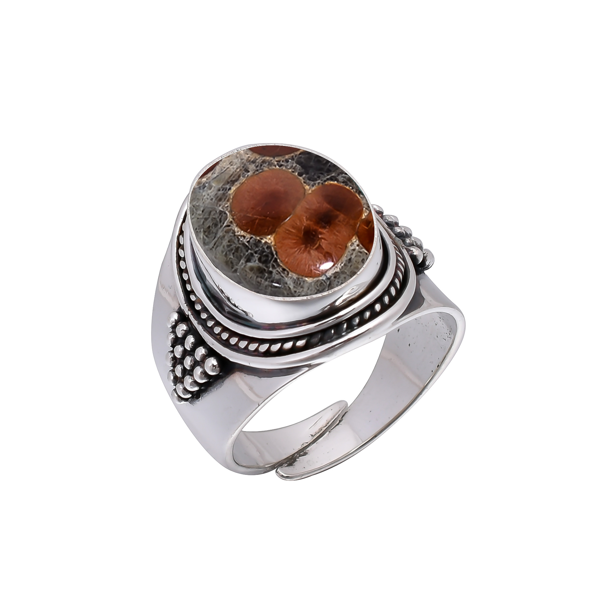 Peanut Obsidian - Sonora 925 Sterling Silver Ring