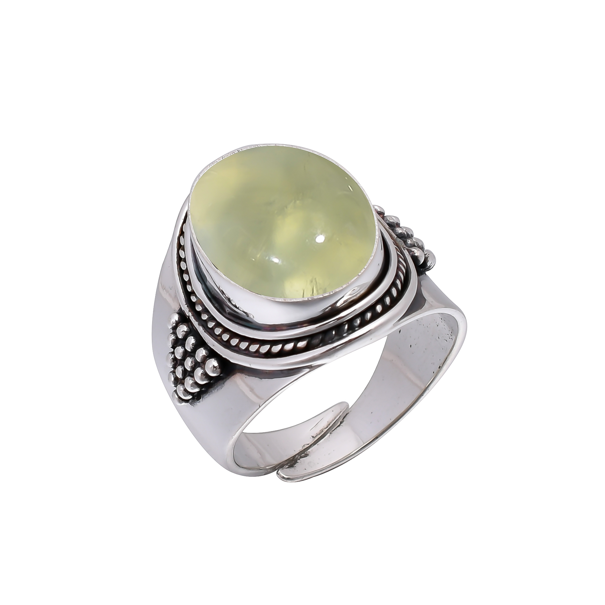 Prehnite - South Africa 925 Sterling Silver Ring