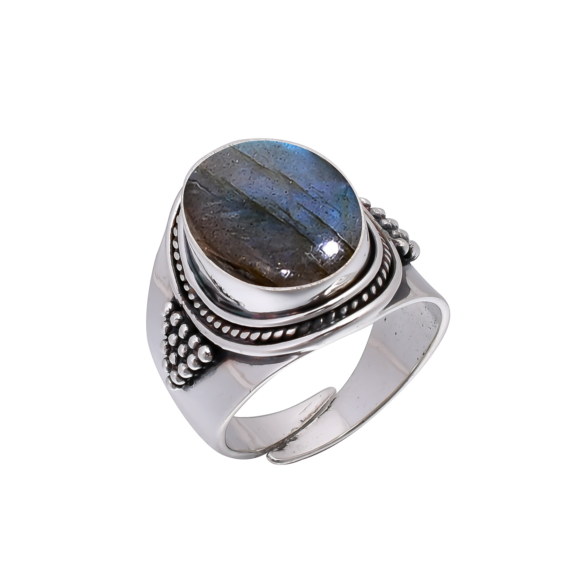 Labradorite - Madagascar 925 Sterling Silver Ring