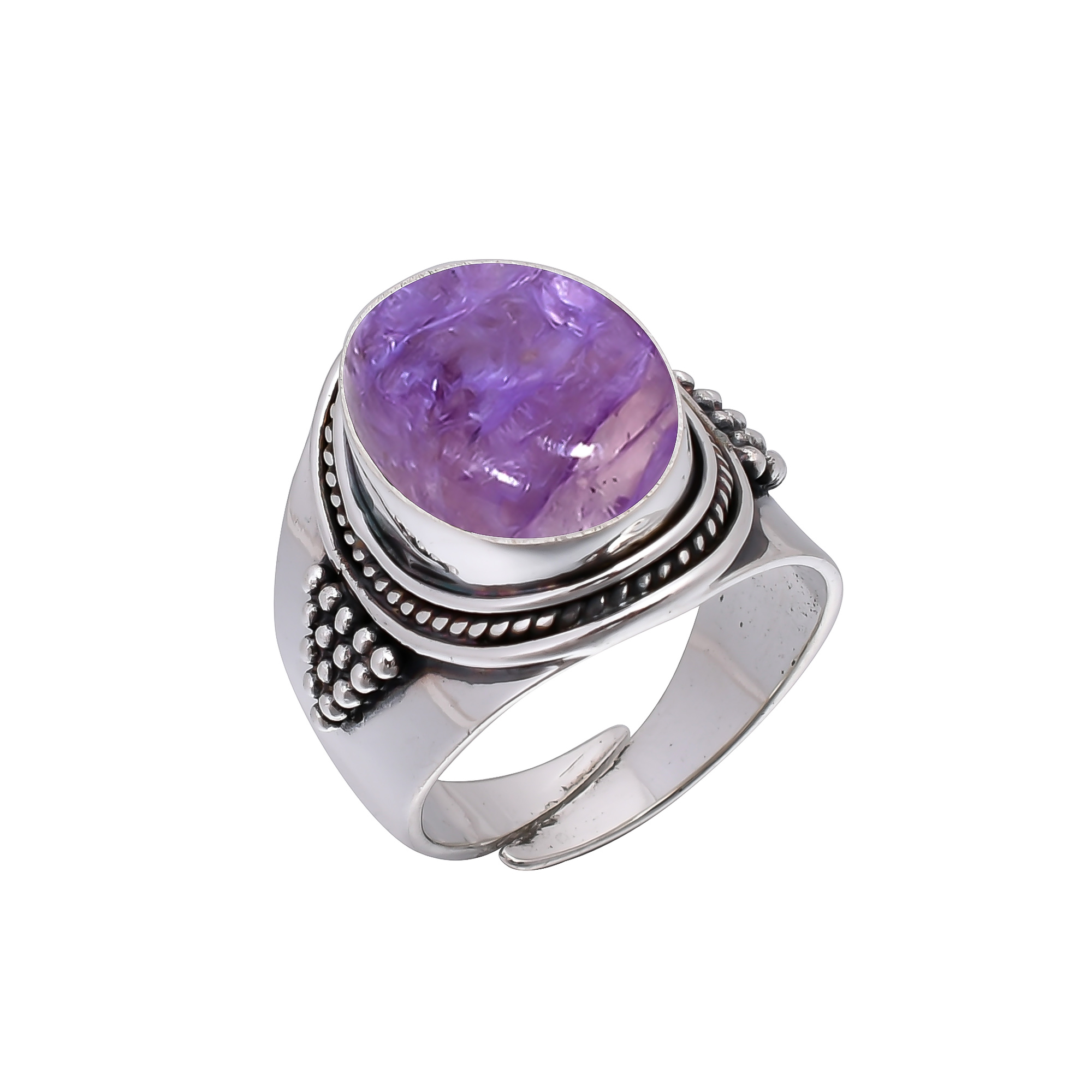 Purple Charoite - Siberia 925 Sterling Silver Ring