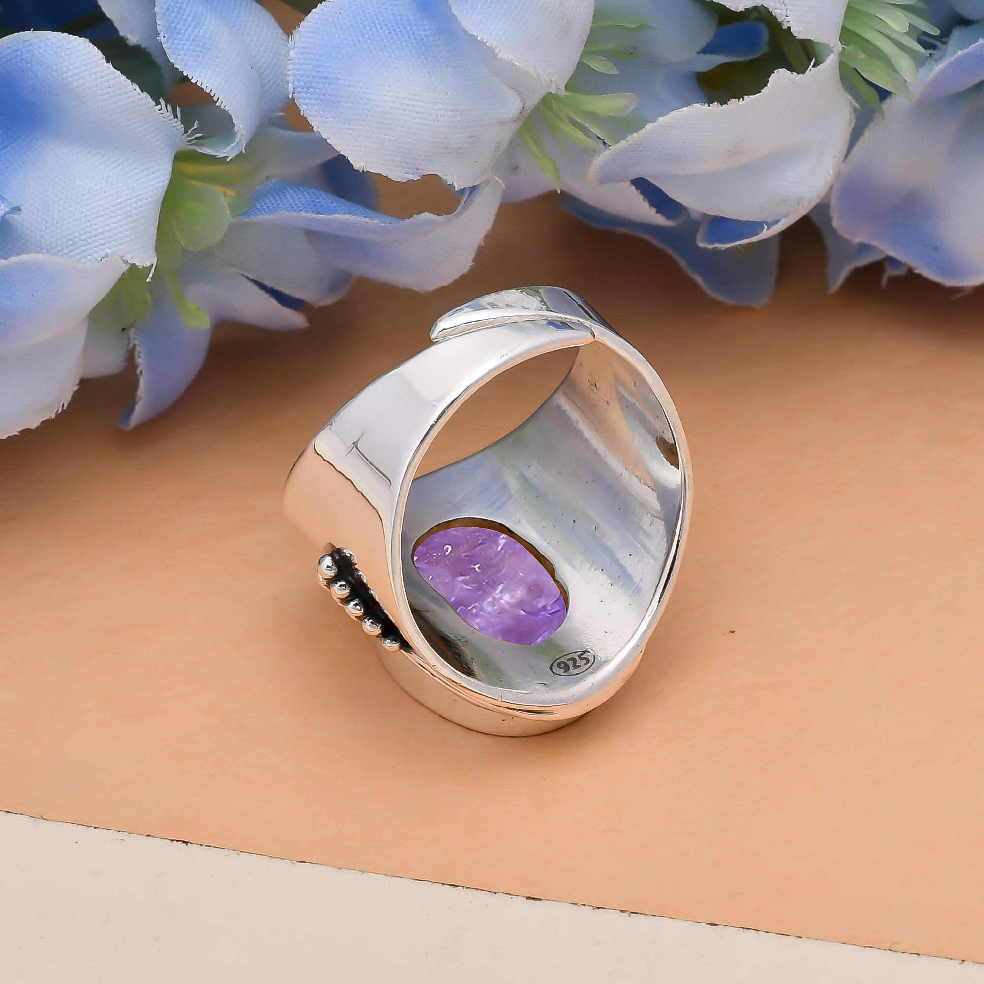 Purple Charoite - Siberia 925 Sterling Silver Ring