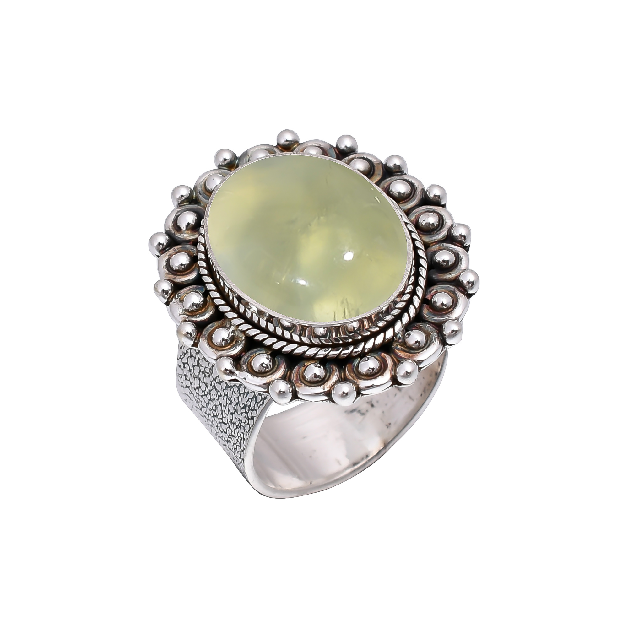 Prehnite - South Africa 925 Sterling Silver Ring