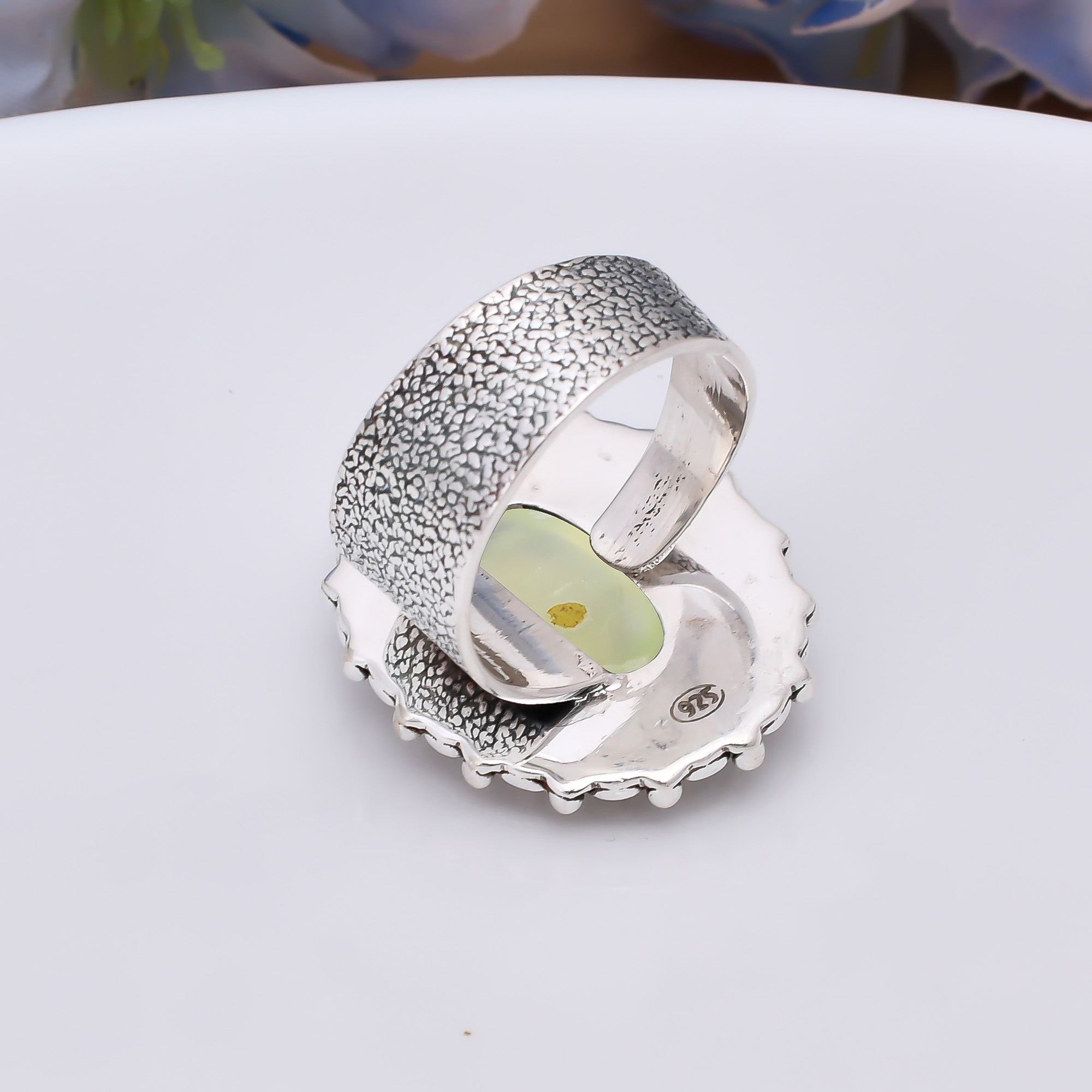 Prehnite - South Africa 925 Sterling Silver Ring