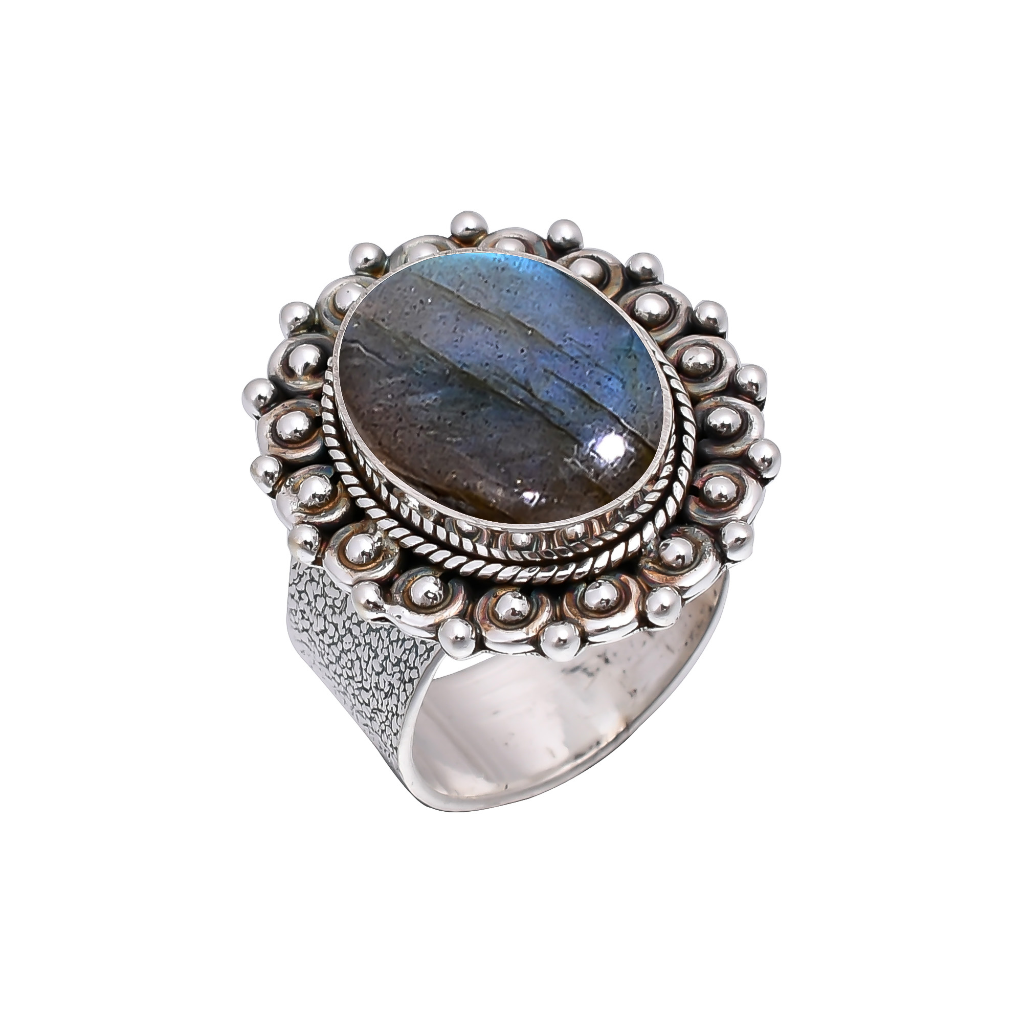 Labradorite - Madagascar 925 Sterling Silver Ring