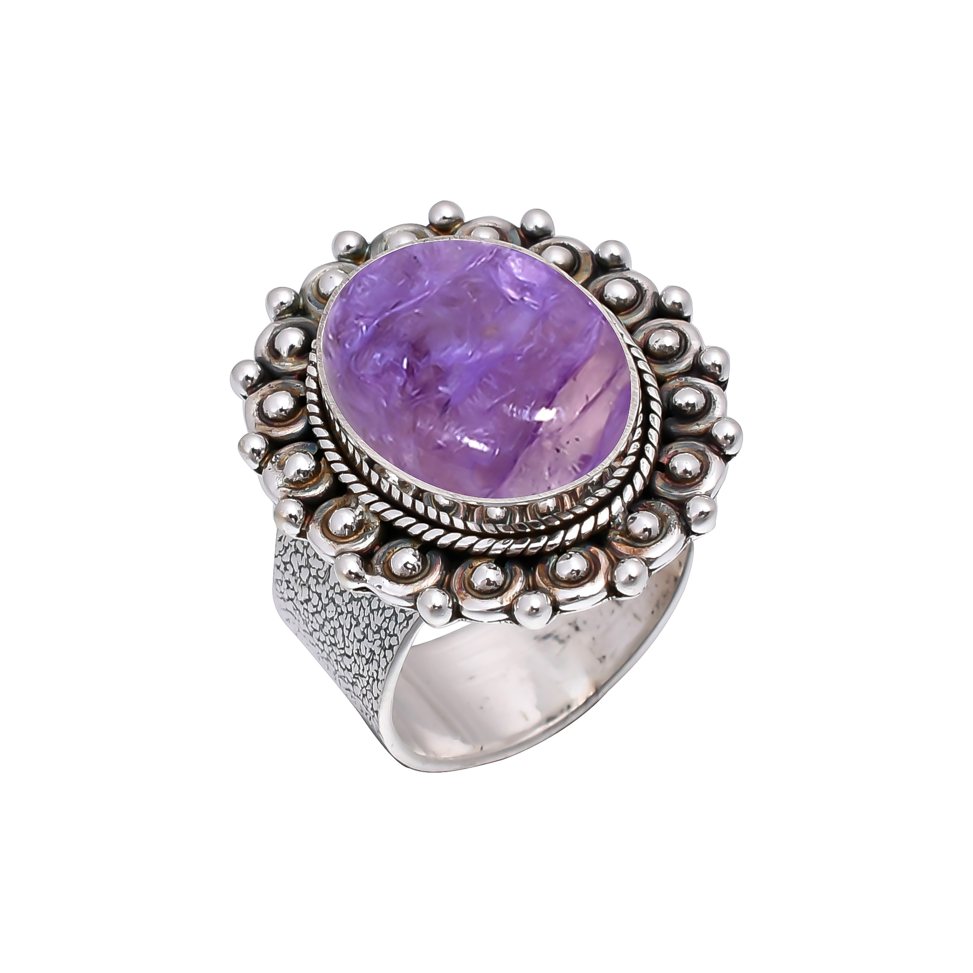 Purple Charoite - Siberia 925 Sterling Silver Ring