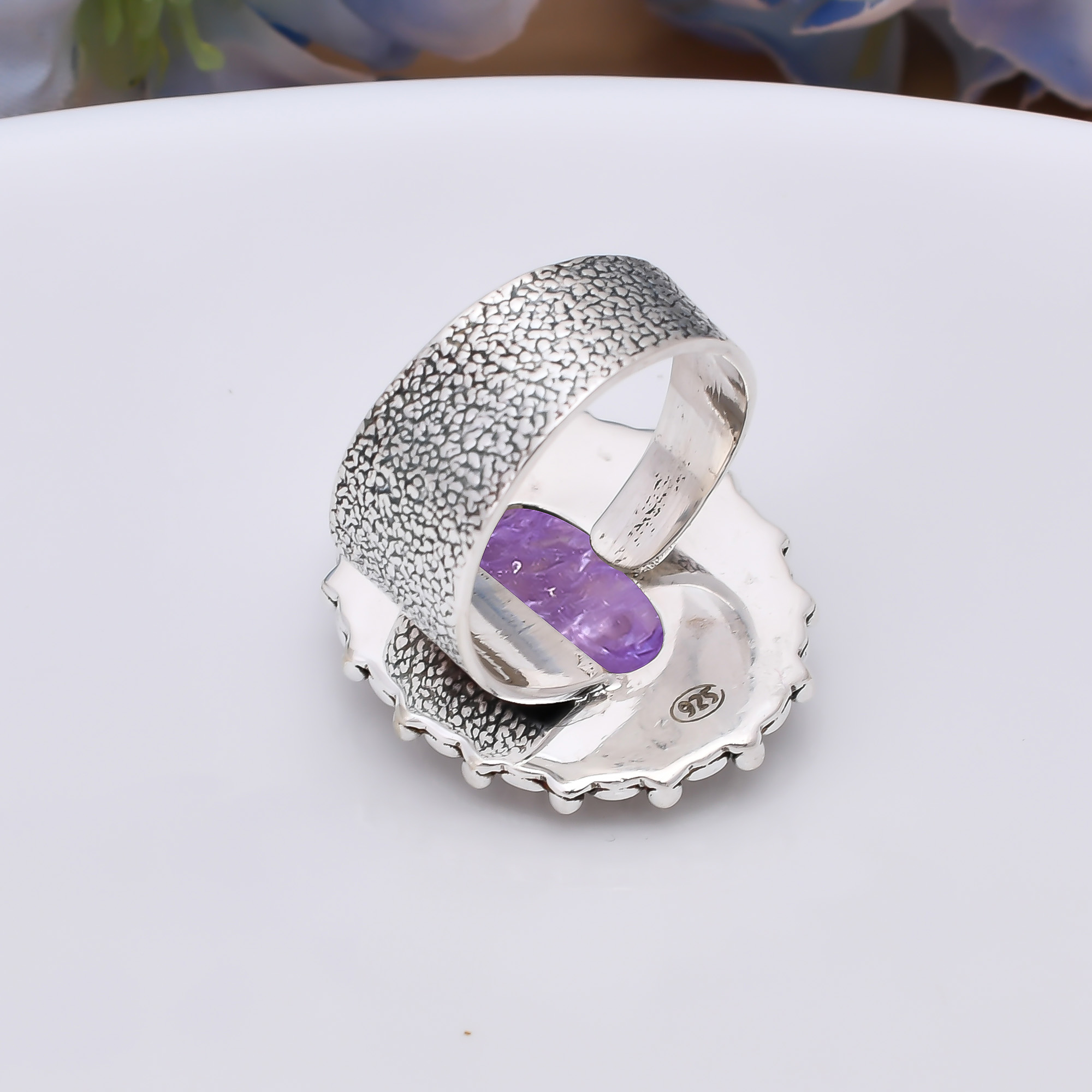 Purple Charoite - Siberia 925 Sterling Silver Ring