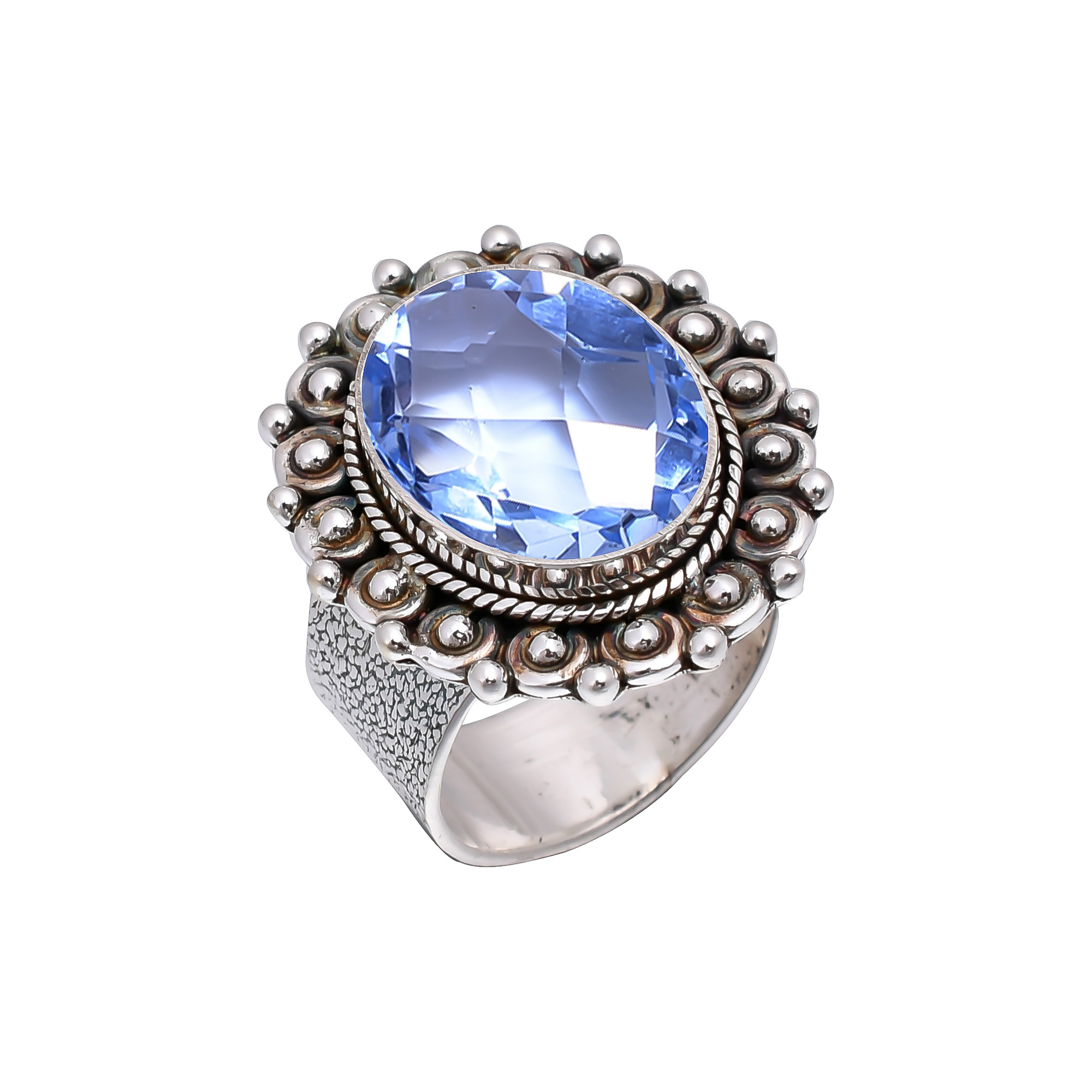 Tanzanite - Simulated 925 Sterling Silver Ring