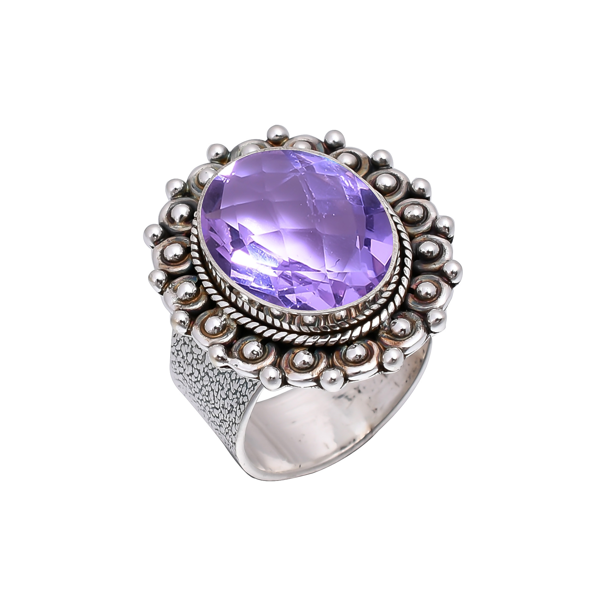 Colour Changing Alexandrite - Simulated 925 Sterling Silver Ring