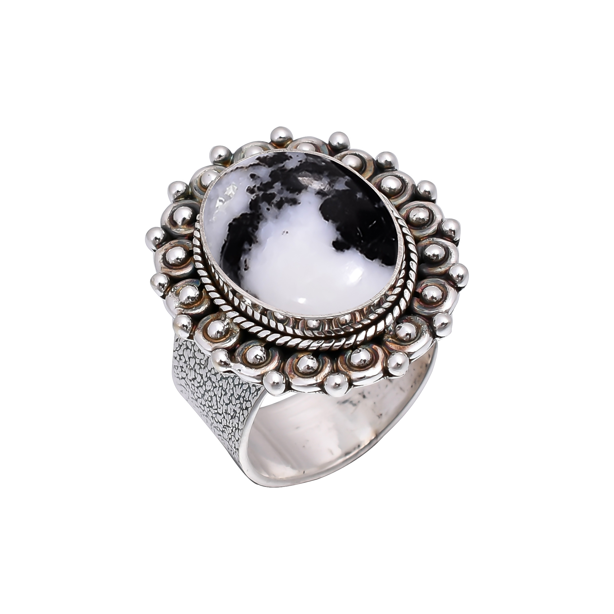 White Buffalo Turquoise - Nevada 925 Sterling Silver Ring