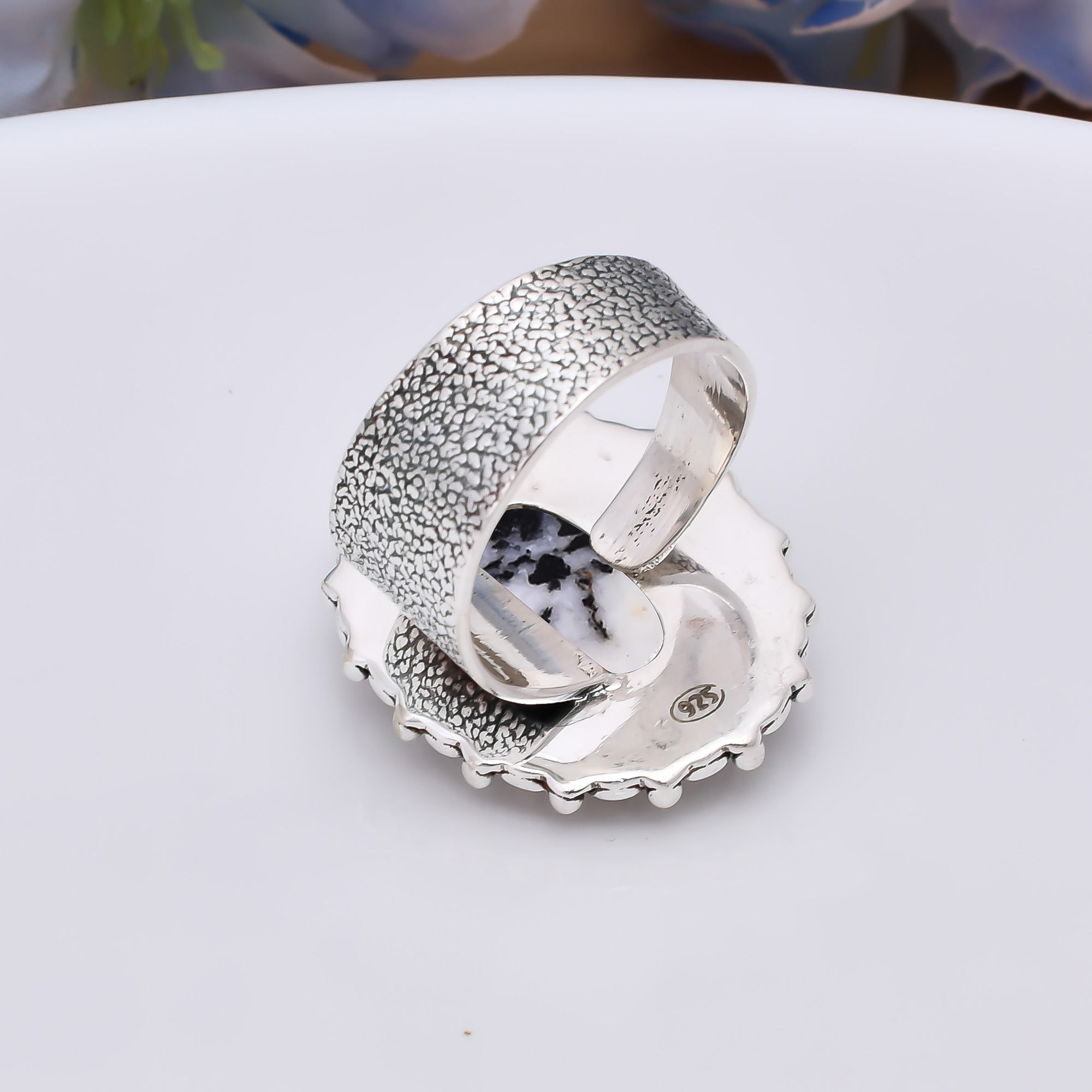 White Buffalo Turquoise - Nevada 925 Sterling Silver Ring