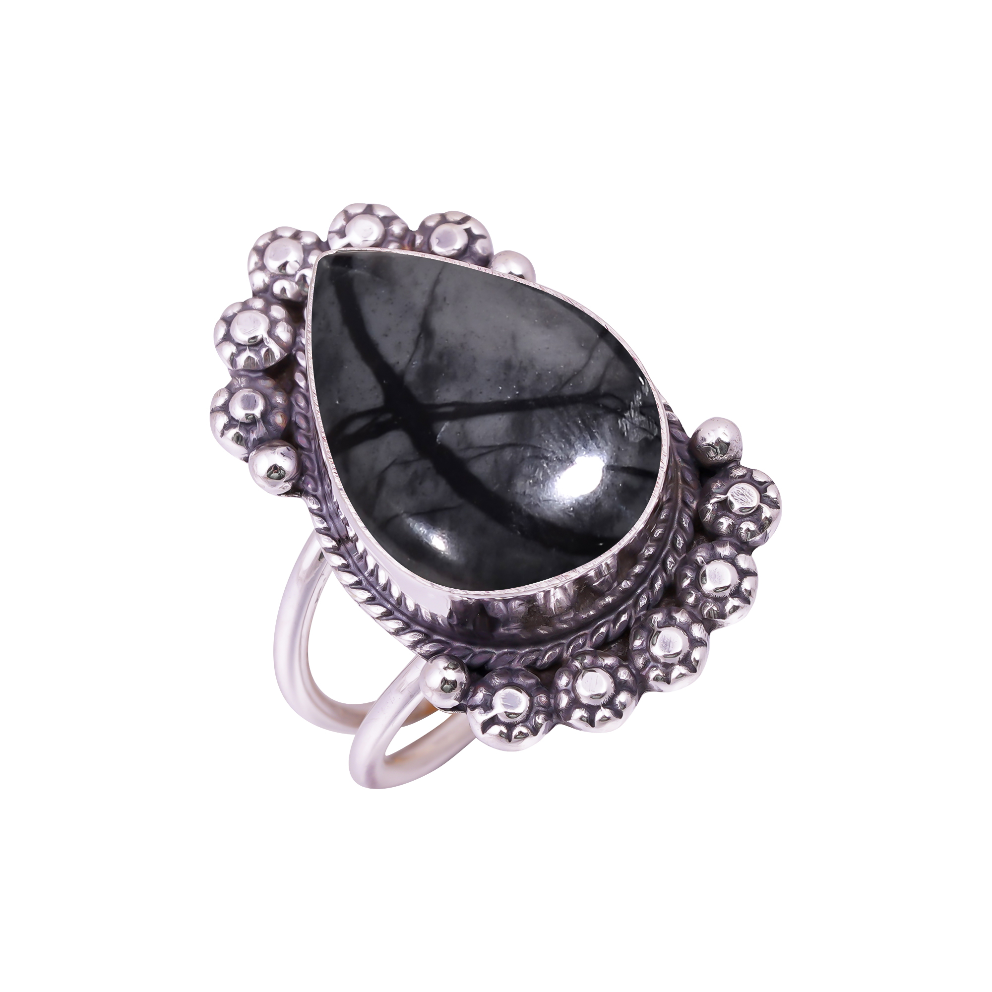 Picasso Jasper - Utah Gemstone 925 Sterling Silver Ring