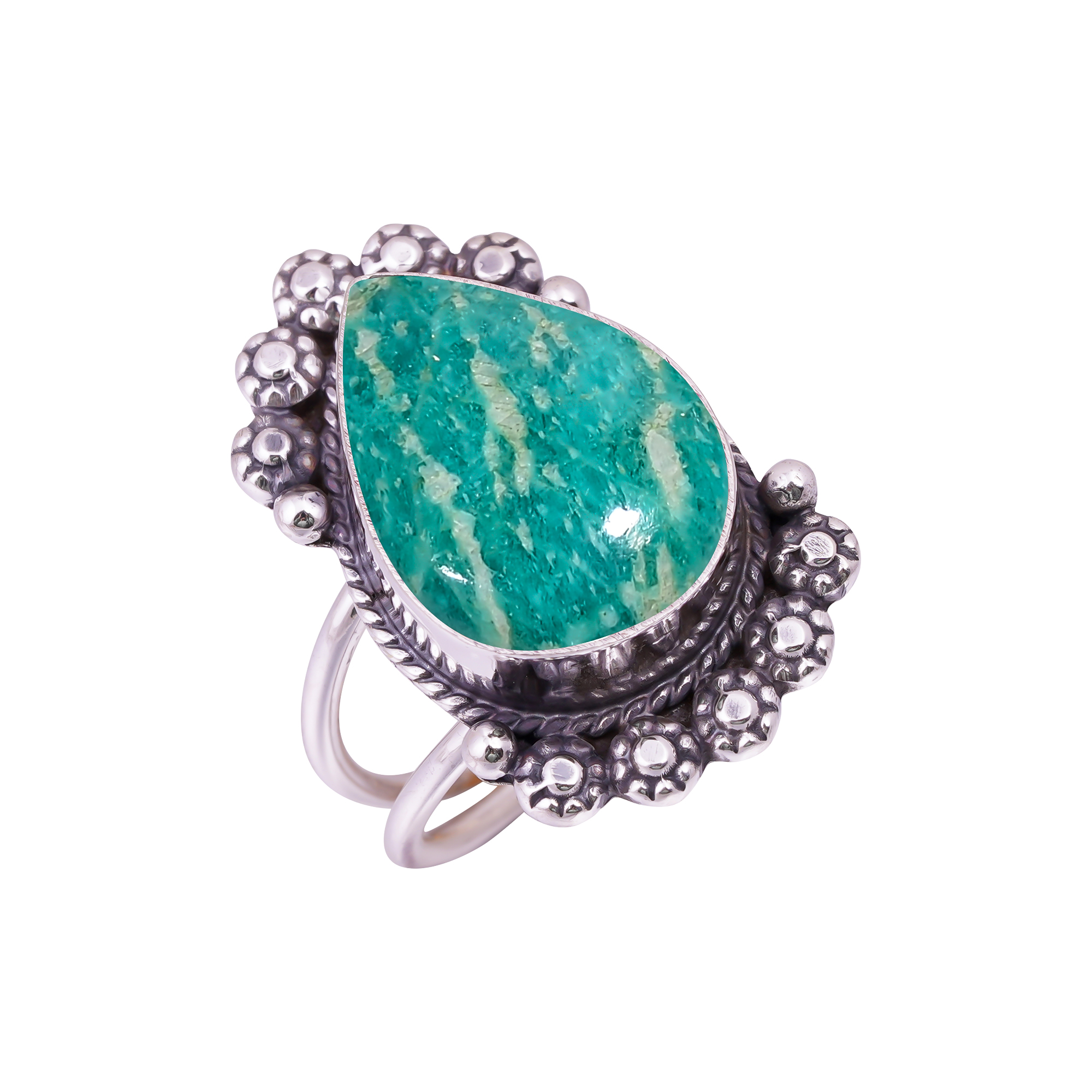 Amazonite - Colorado Mines Gemstone 925 Sterling Silver Ring