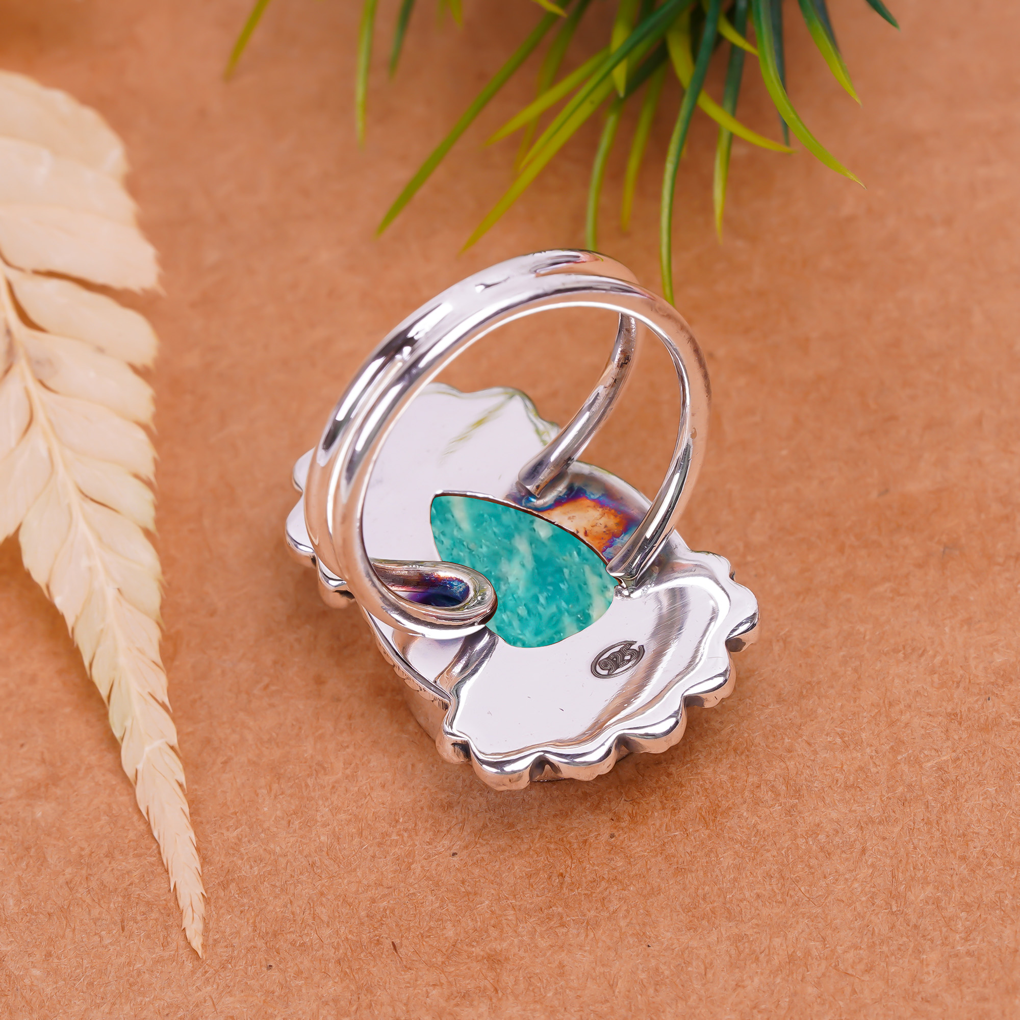 Amazonite - Colorado Mines Gemstone 925 Sterling Silver Ring