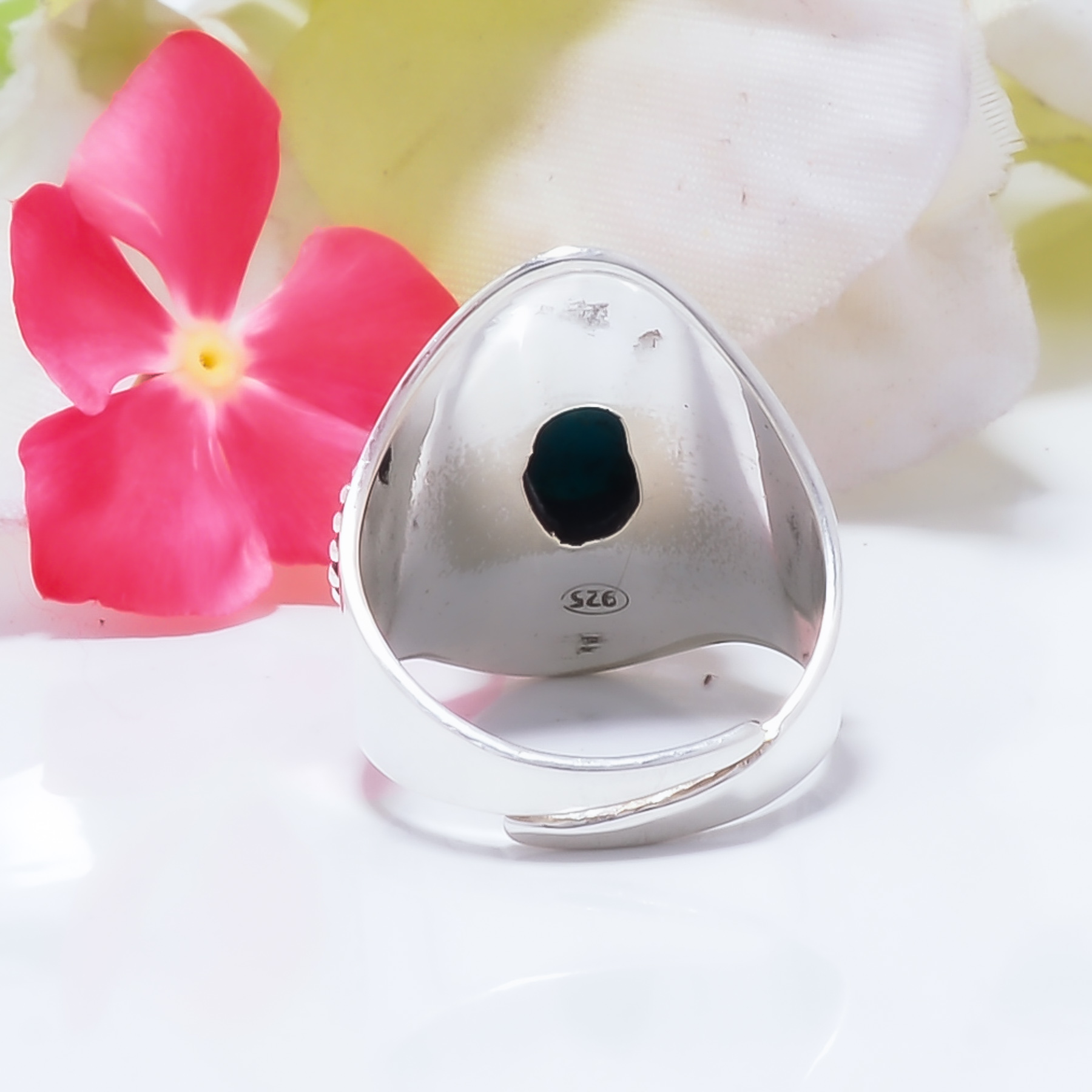 Turquoise - Tibet Gemstone 925 Sterling Silver Ring