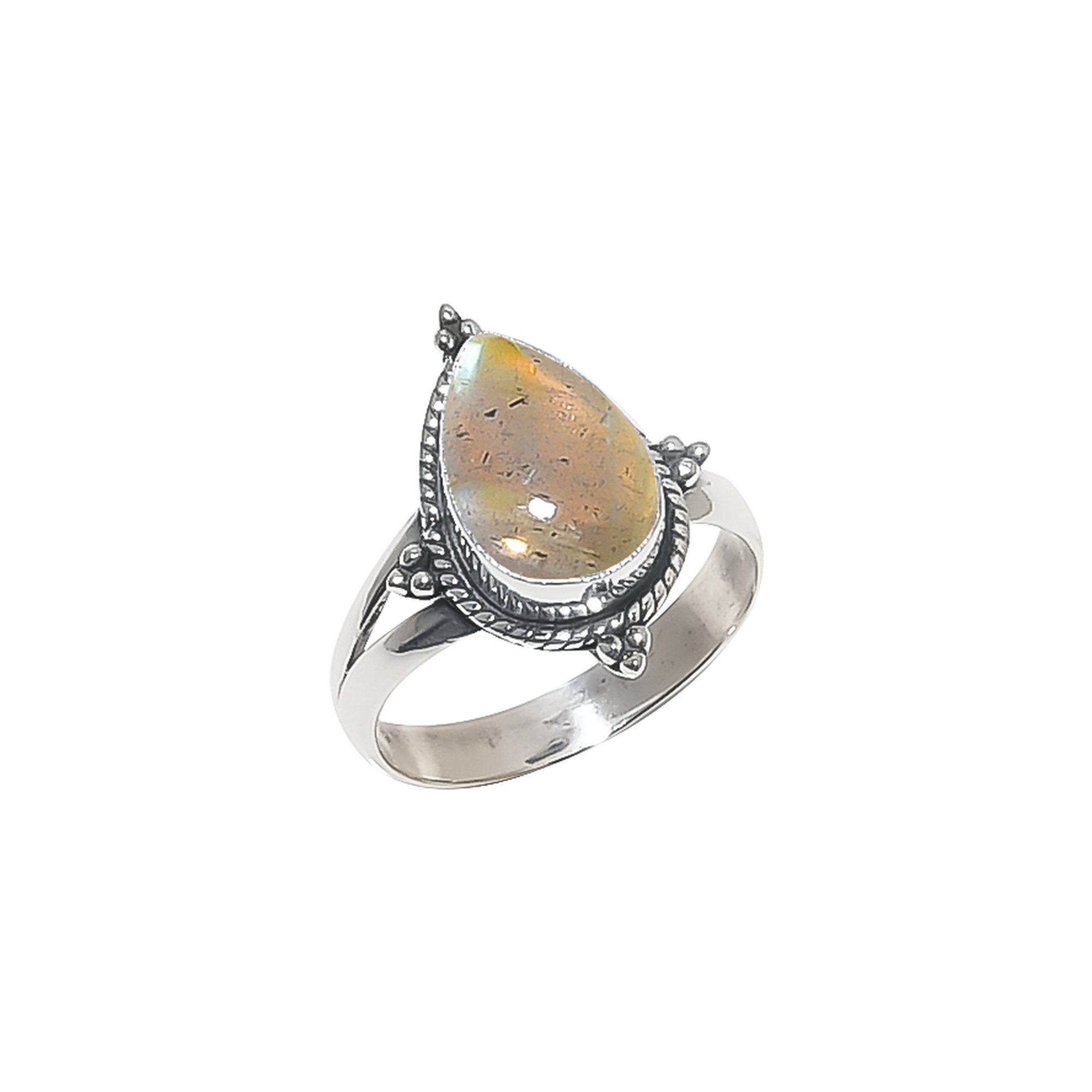 Labradorite - Madagascar 925 Sterling Silver Ring