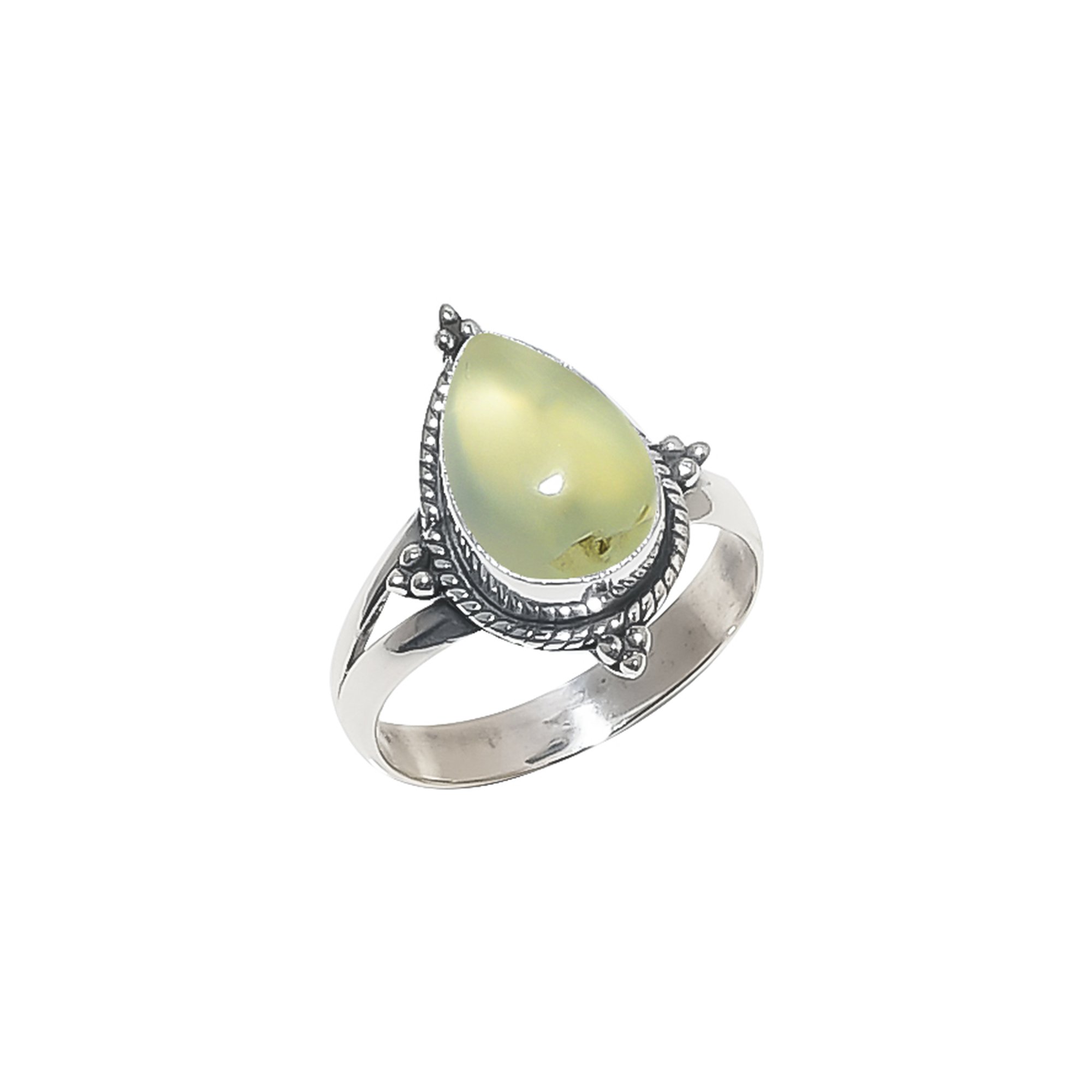 Prehnite - South Africa 925 Sterling Silver Ring