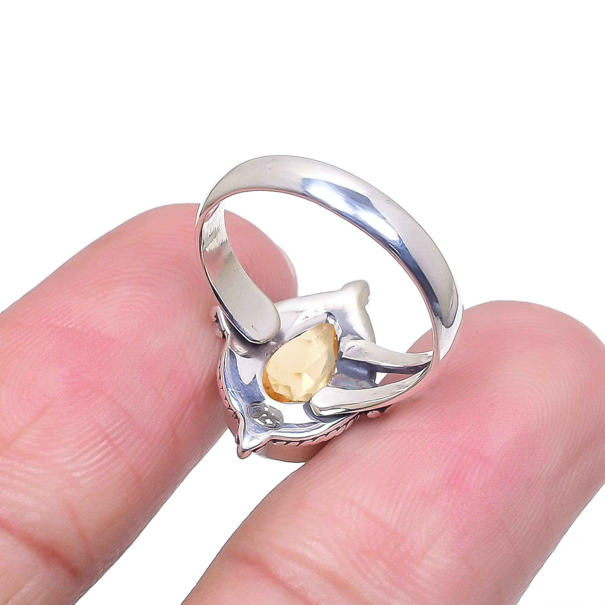 Morganite - Simulated 925 Sterling Silver Ring