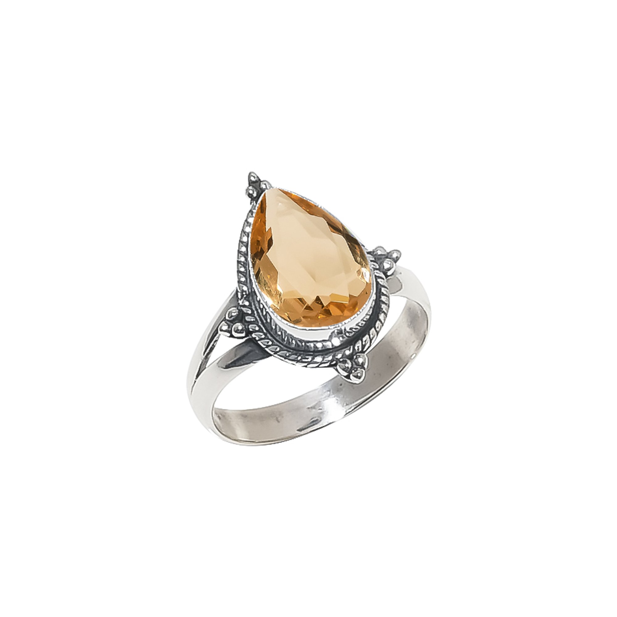 Morganite - Simulated 925 Sterling Silver Ring