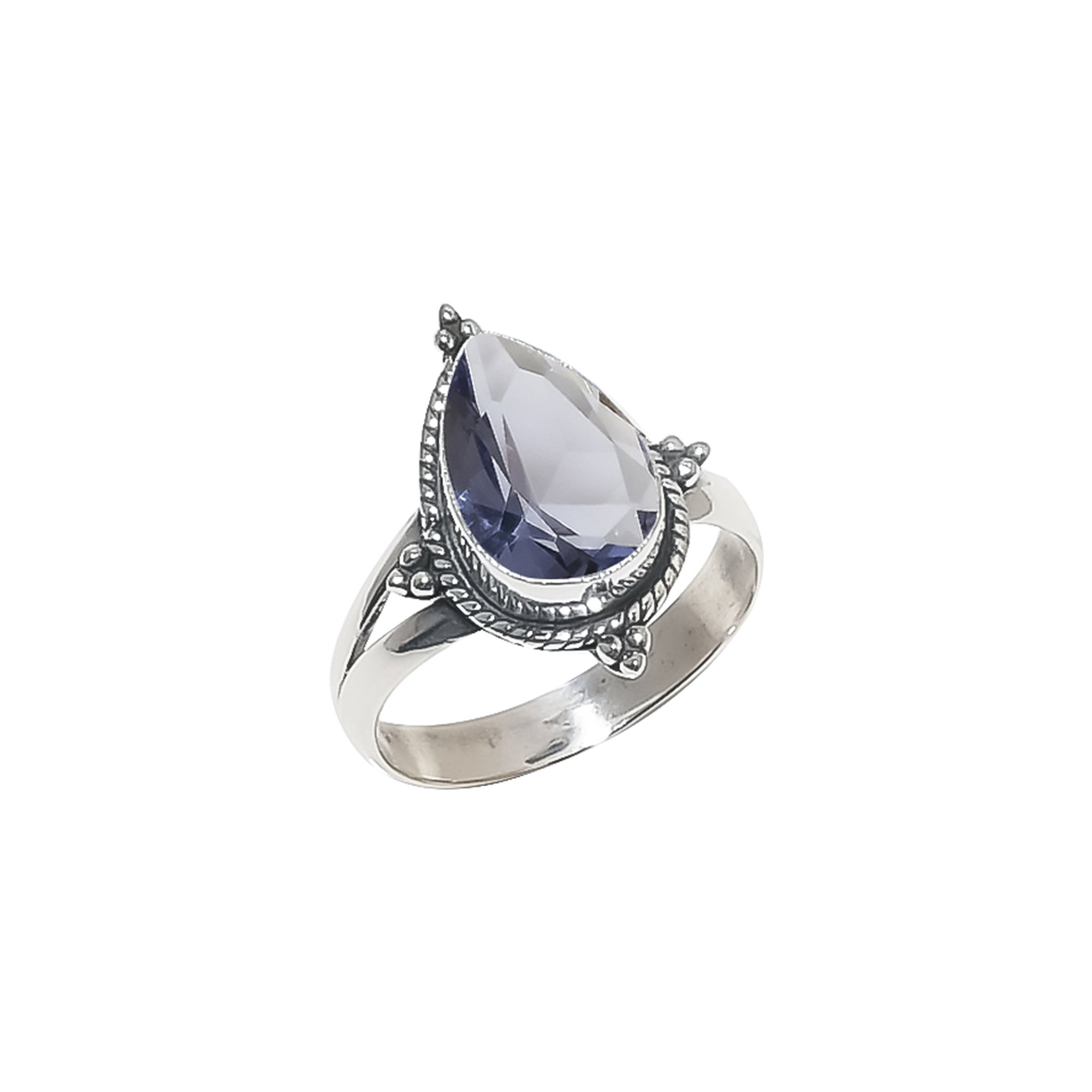 Iolite - Simulated 925 Sterling Silver Ring