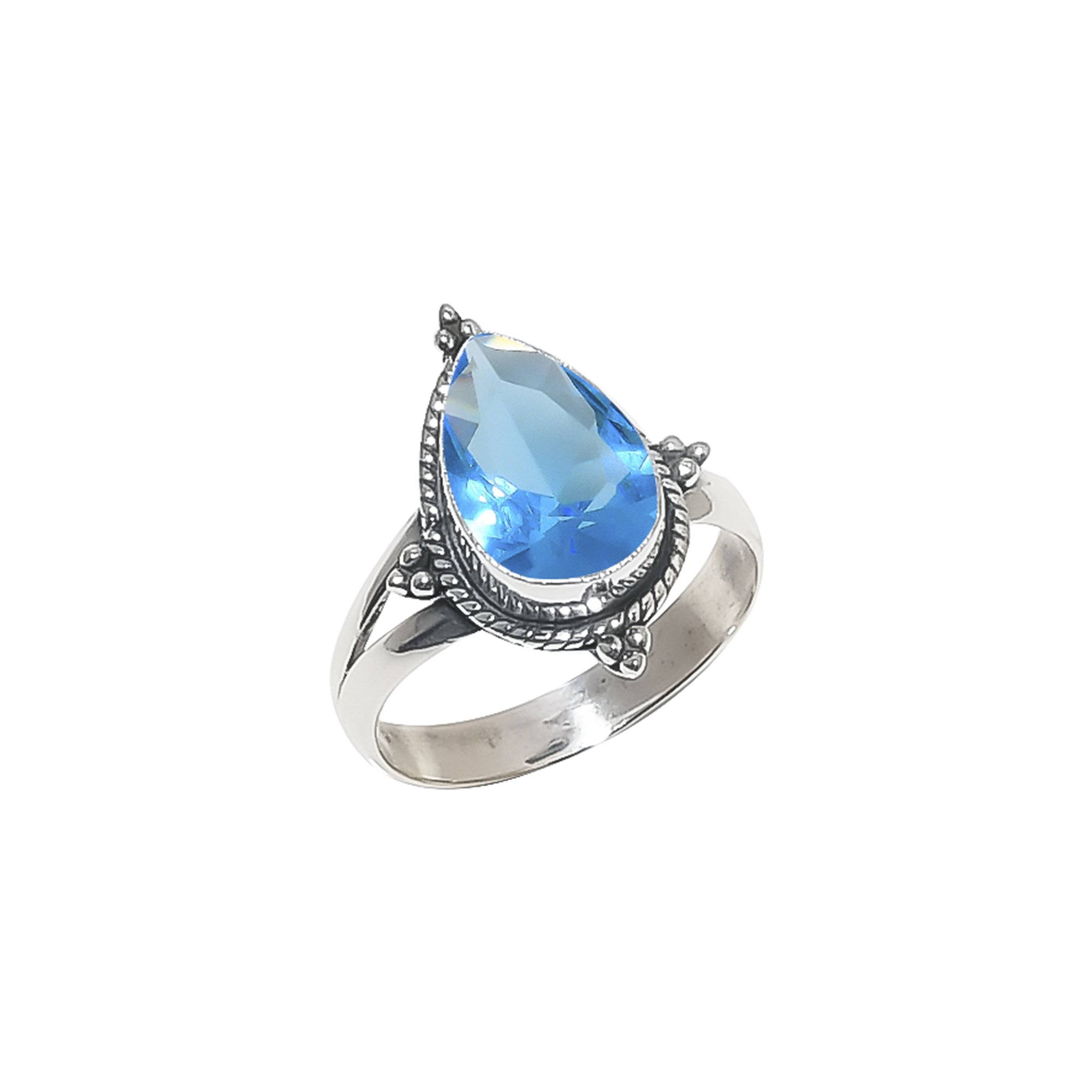 Tanzanite - Simulated 925 Sterling Silver Ring