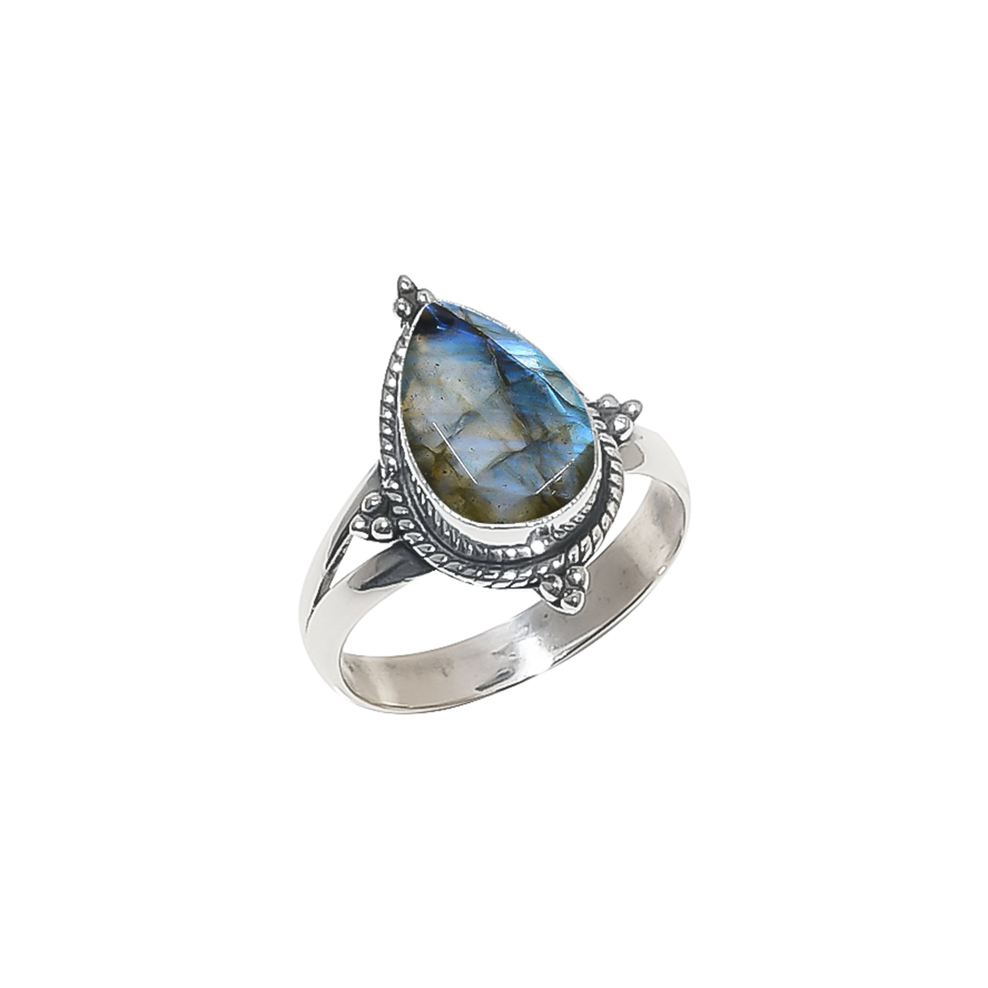 Labradorite - Madagascar 925 Sterling Silver Ring