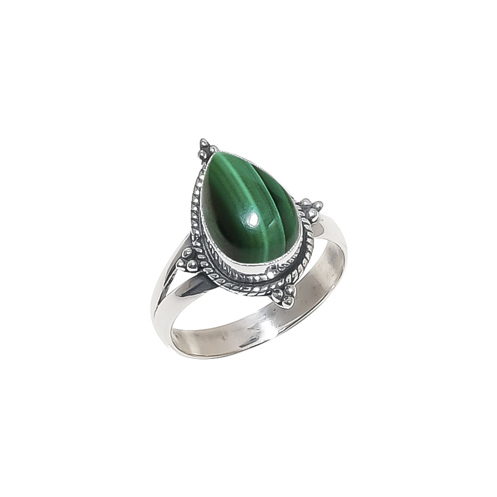 Malachite - Congo 925 Sterling Silver Ring