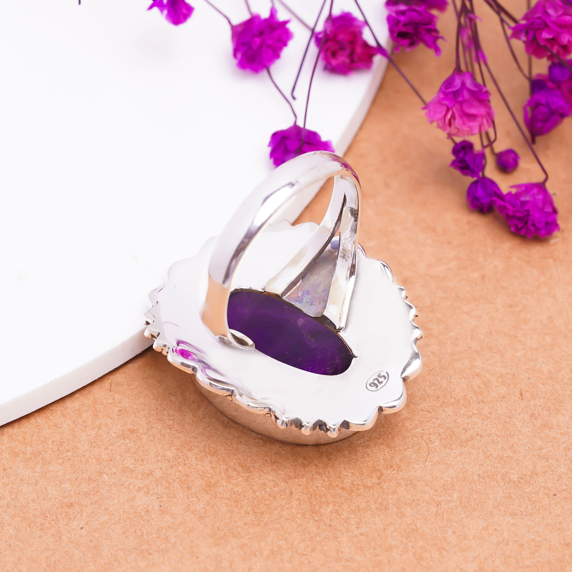 Purple Amethyst - Mashamba 925 Sterling Silver Ring