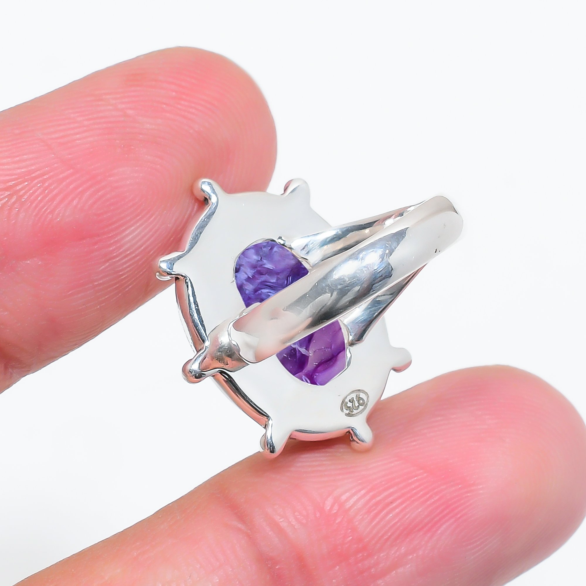 Purple Charoite - Siberia 925 Sterling Silver Ring