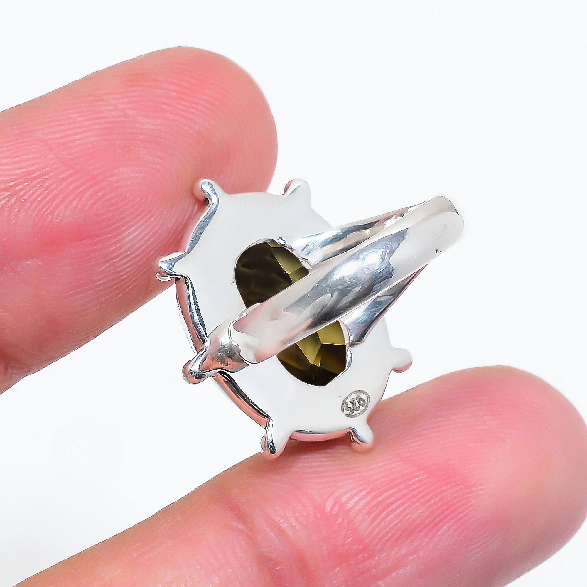 Smokey - Simulated 925 Sterling Silver Ring