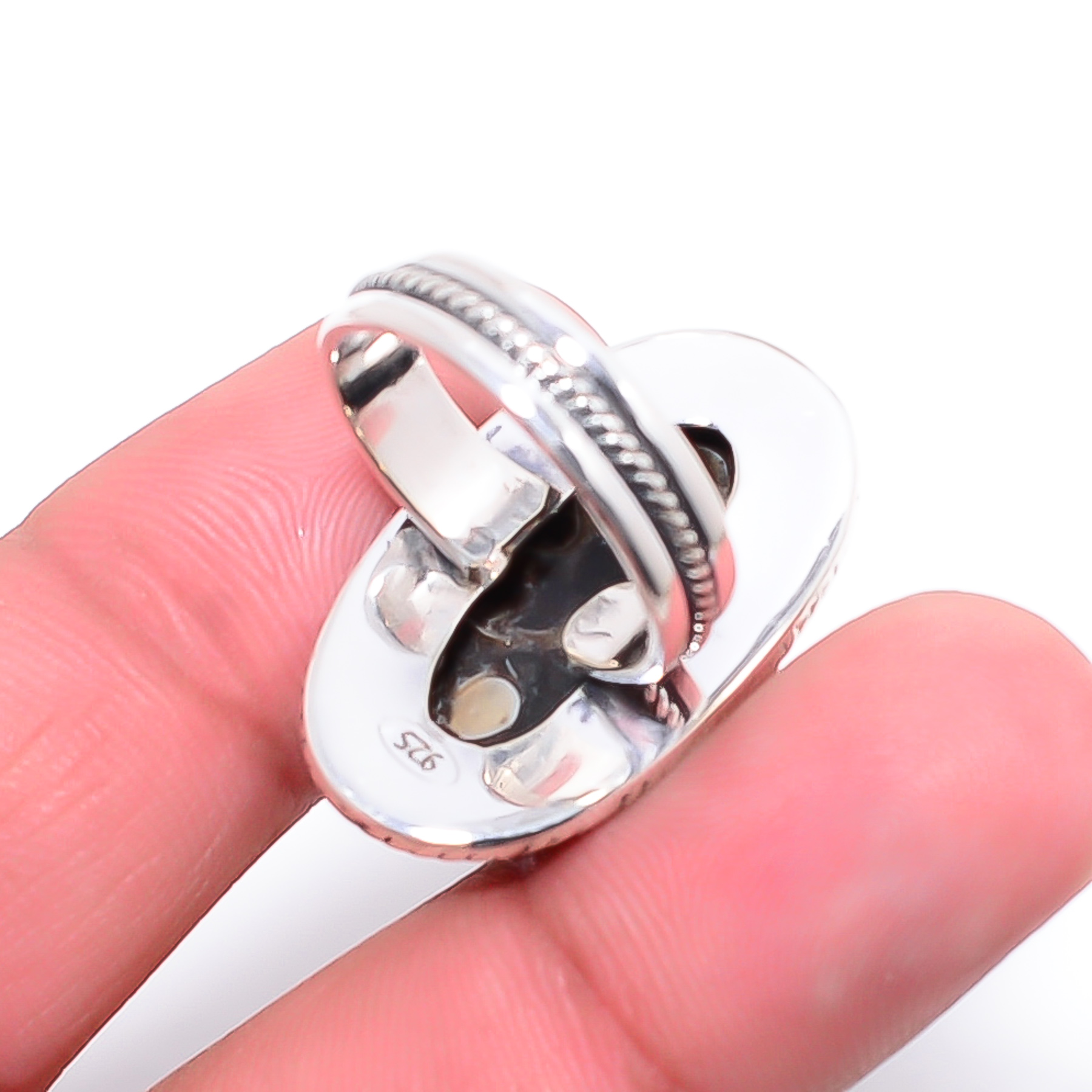 Turritella Agate - Wyoming 925 Sterling Silver Ring